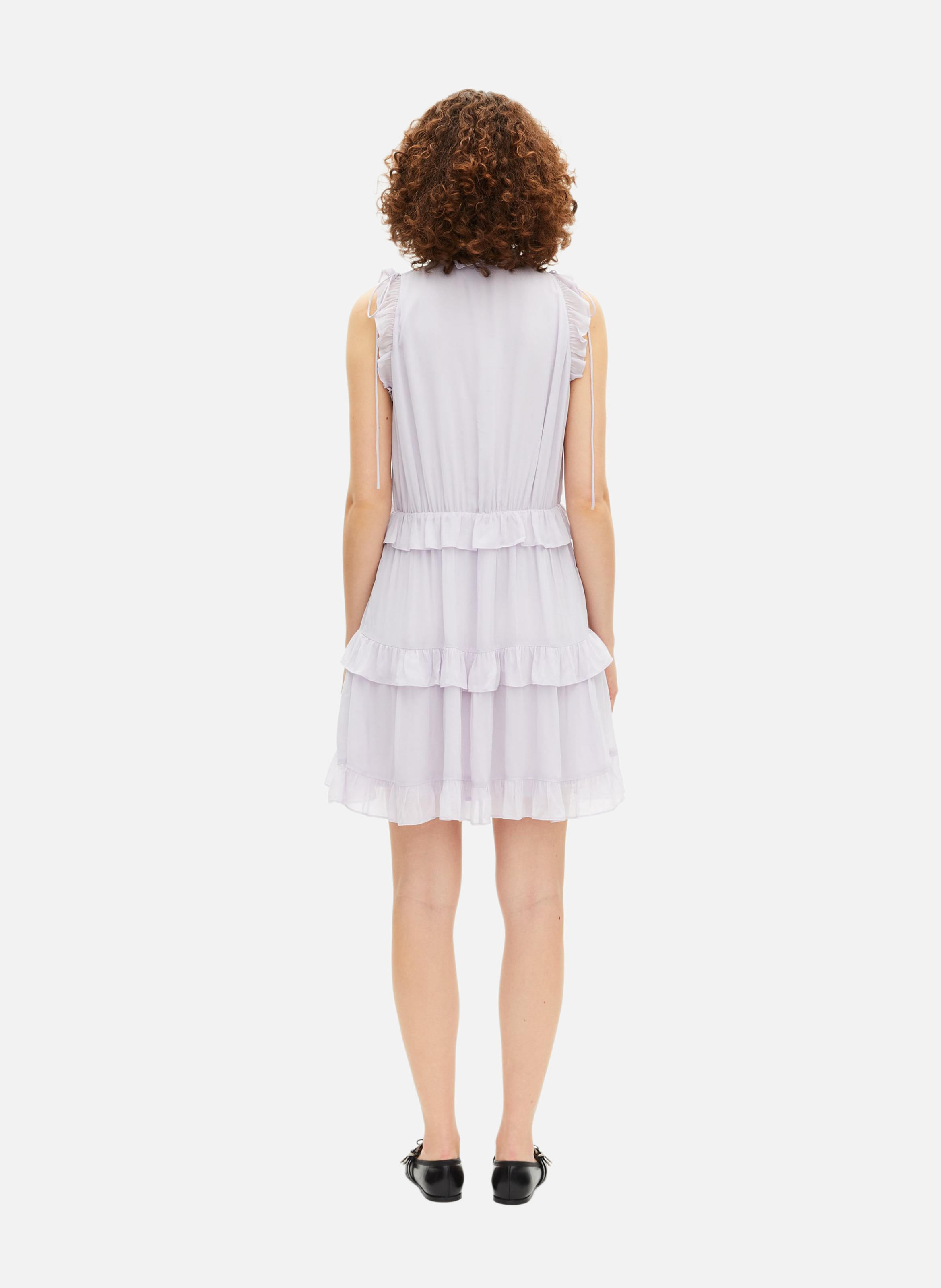 Short dress with ruffles THE KOOPLES Purple