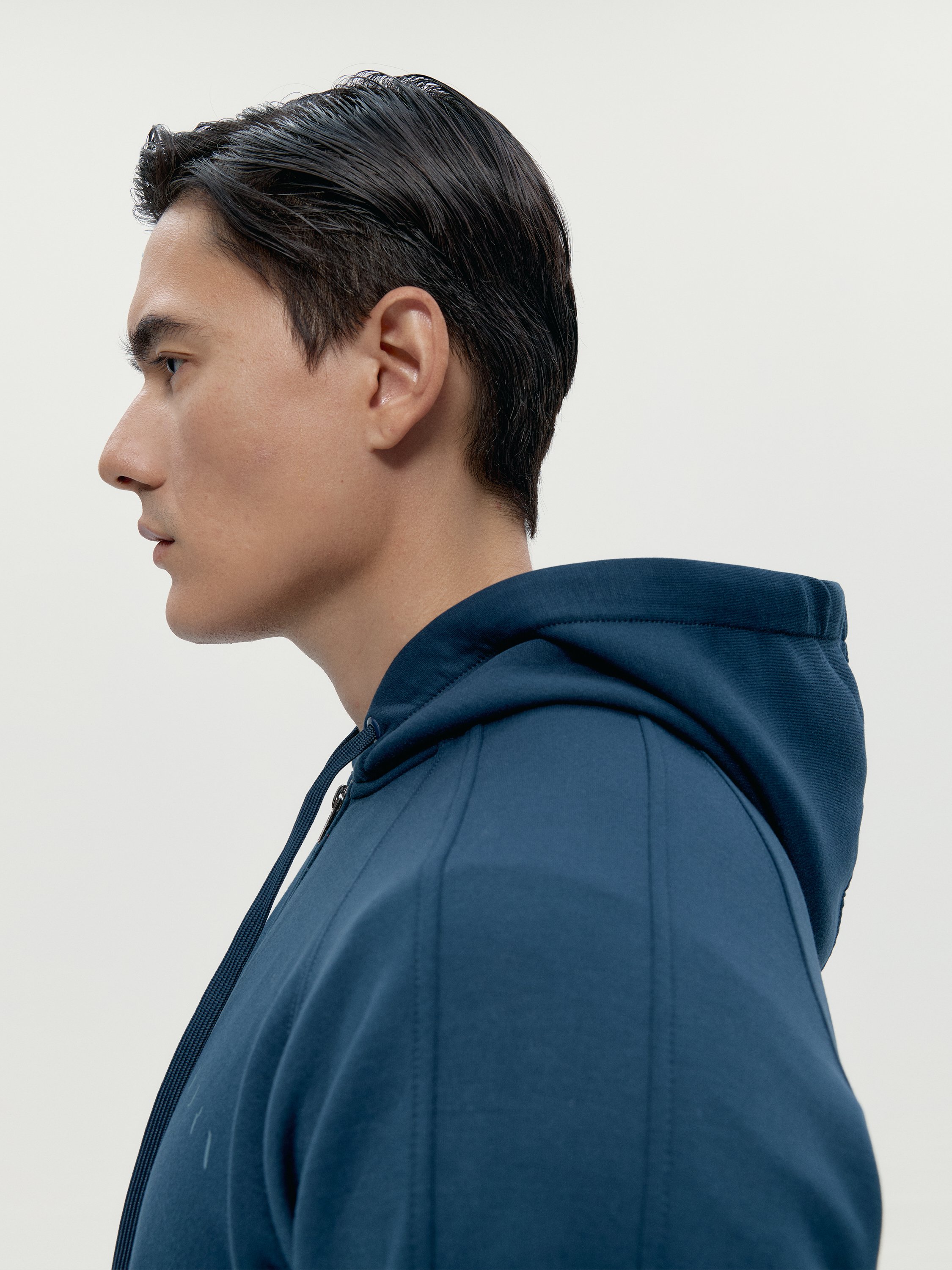 Comfortable sports hoodie with hood BORN LIVING YOGA Blue