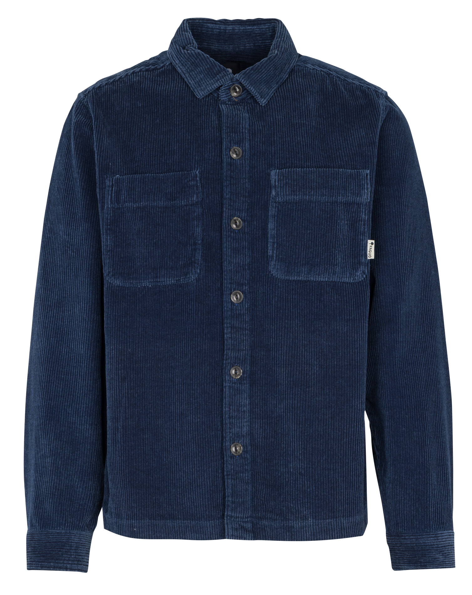 Chemise droite col classique en coton recyclé FAGUO Jean Stone