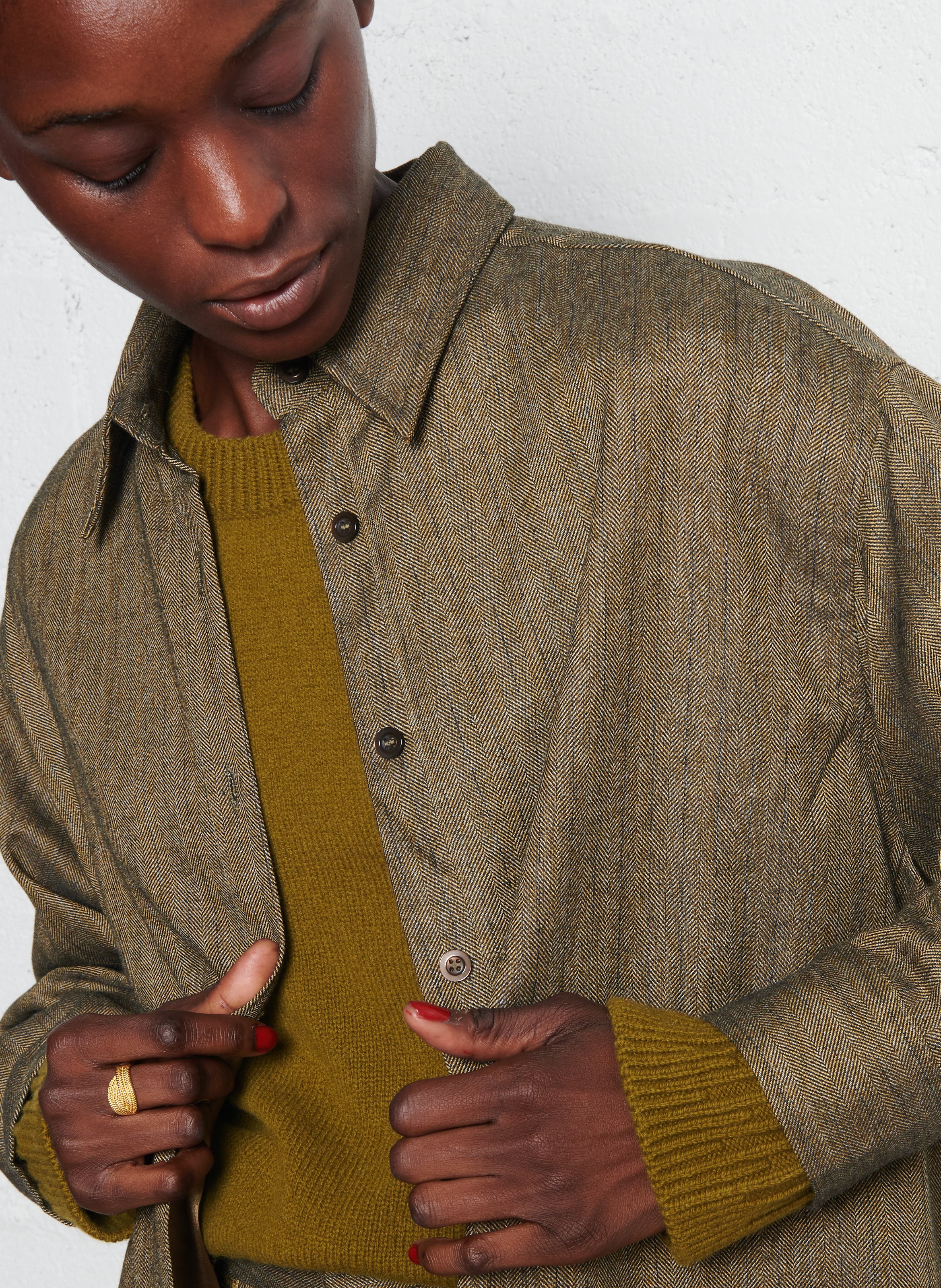 Chemise oversize col classique  SEE U SOON Beige