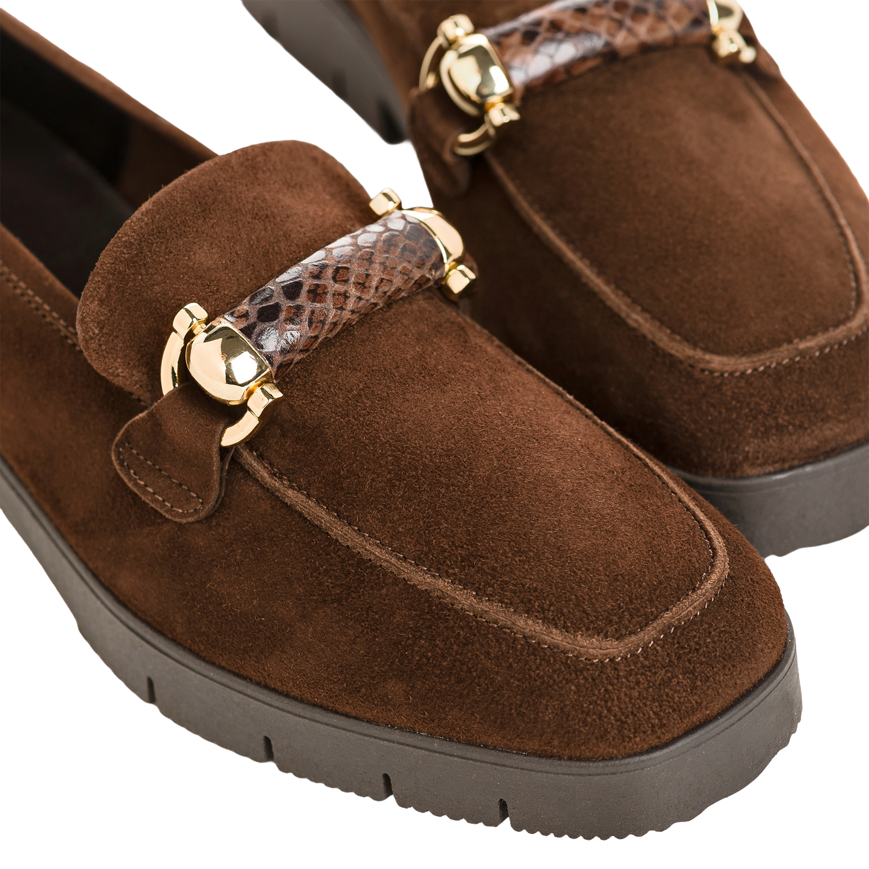 Leren loafers REQINS Bruin