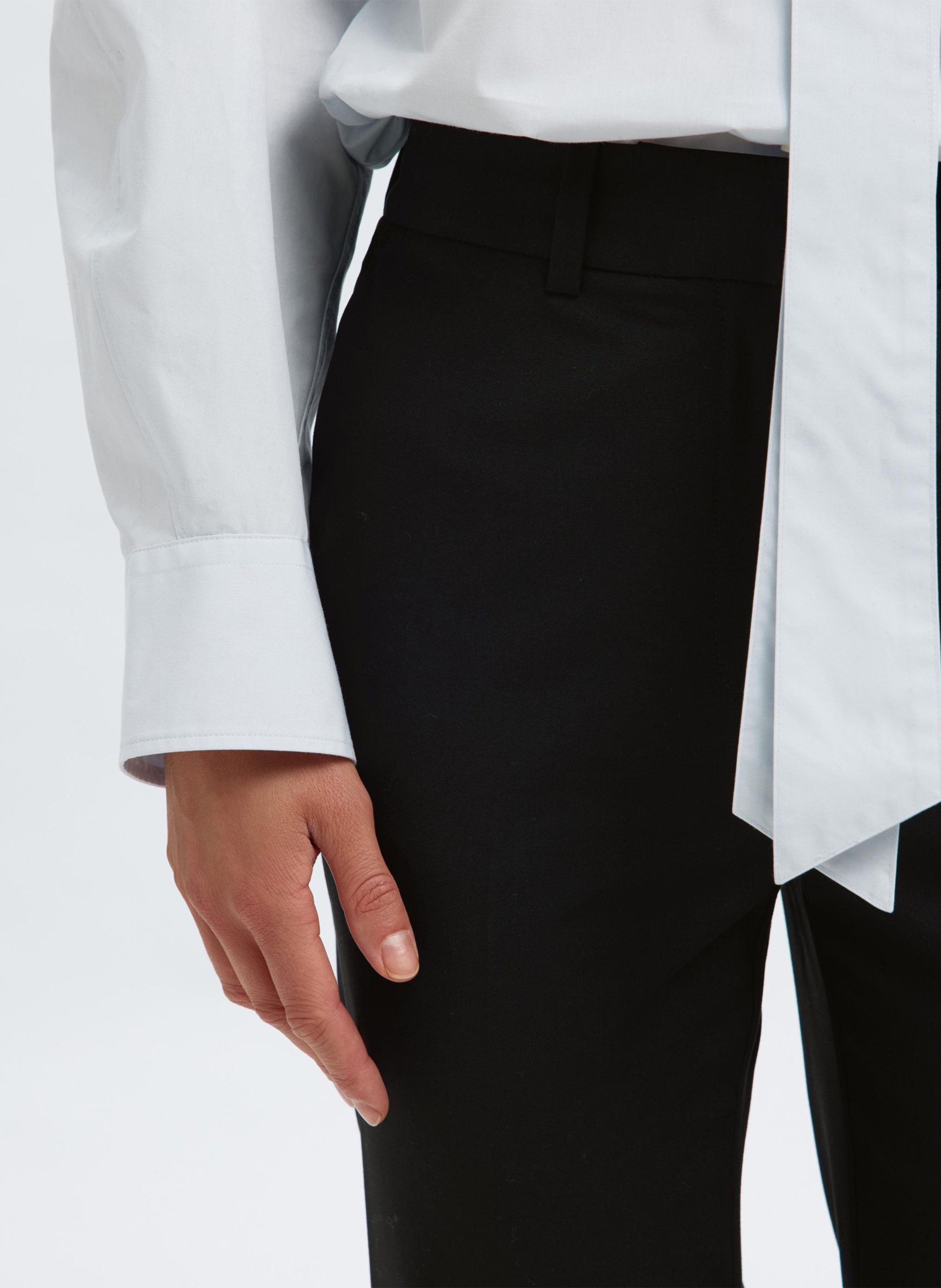 Pantalon droit à pinces SELECTED Noir