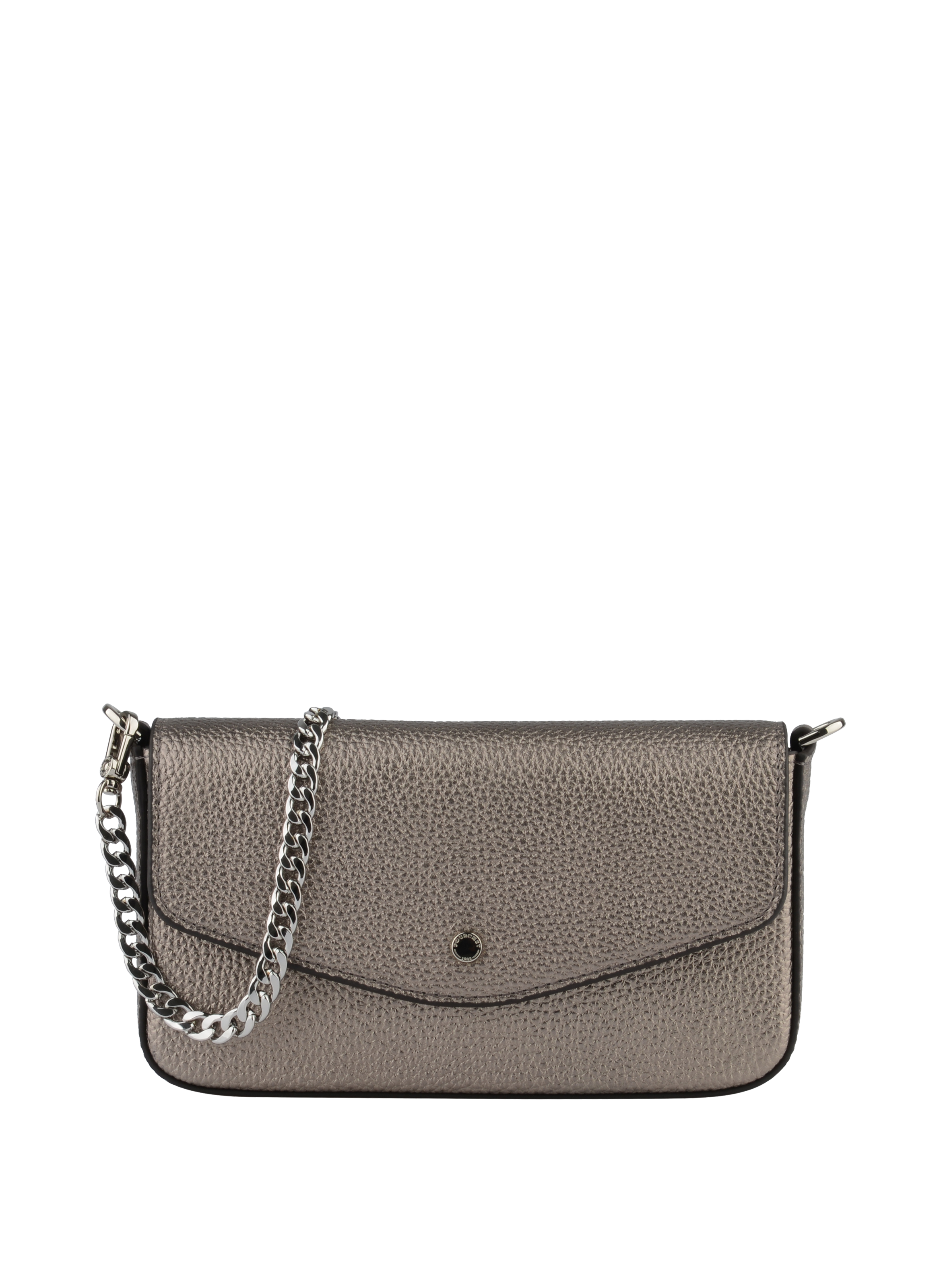 Sac porté épaule - cuir de vachette POURCHET Gris