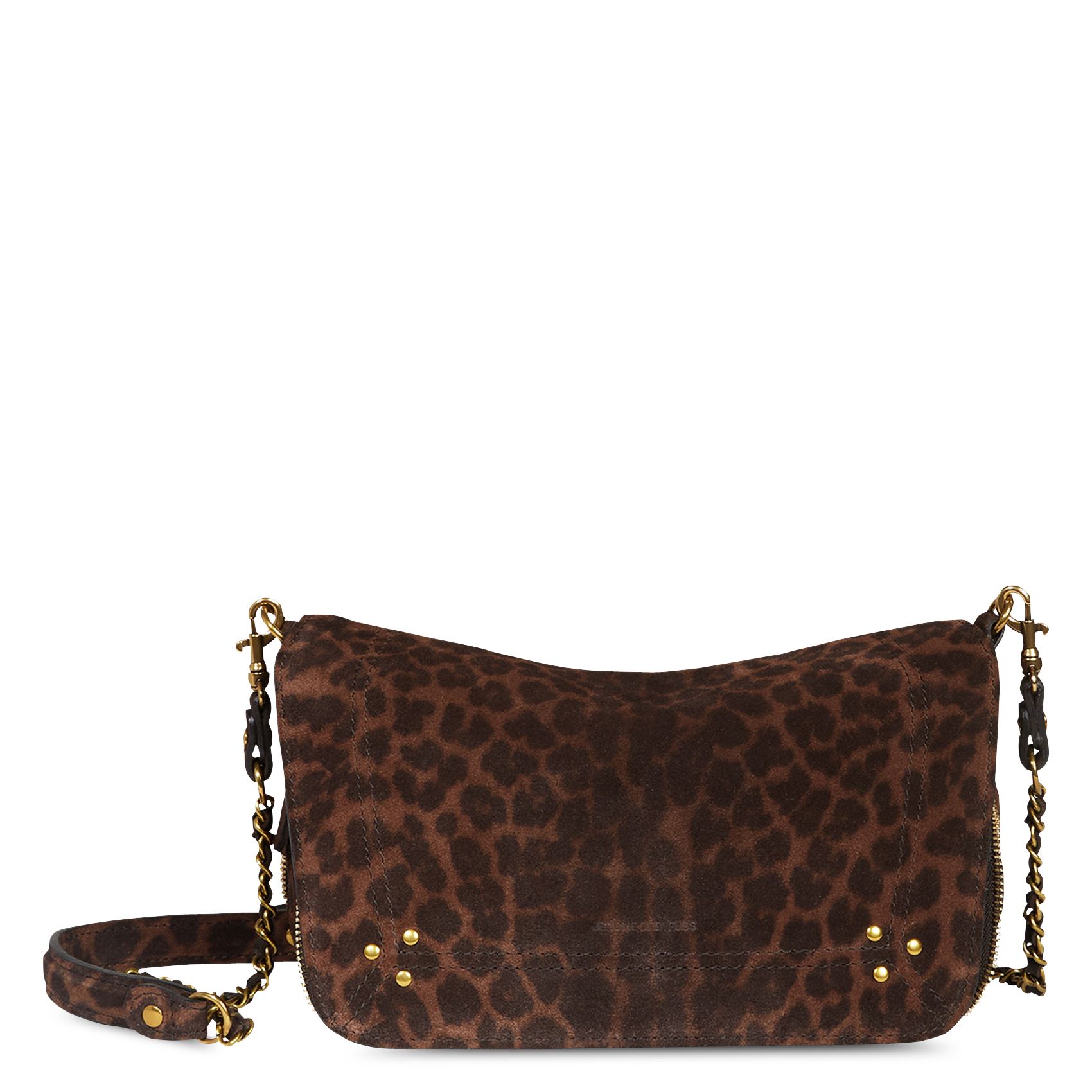 Printed shoulder bag in mixed leather JEROME DREYFUSS Multicolored