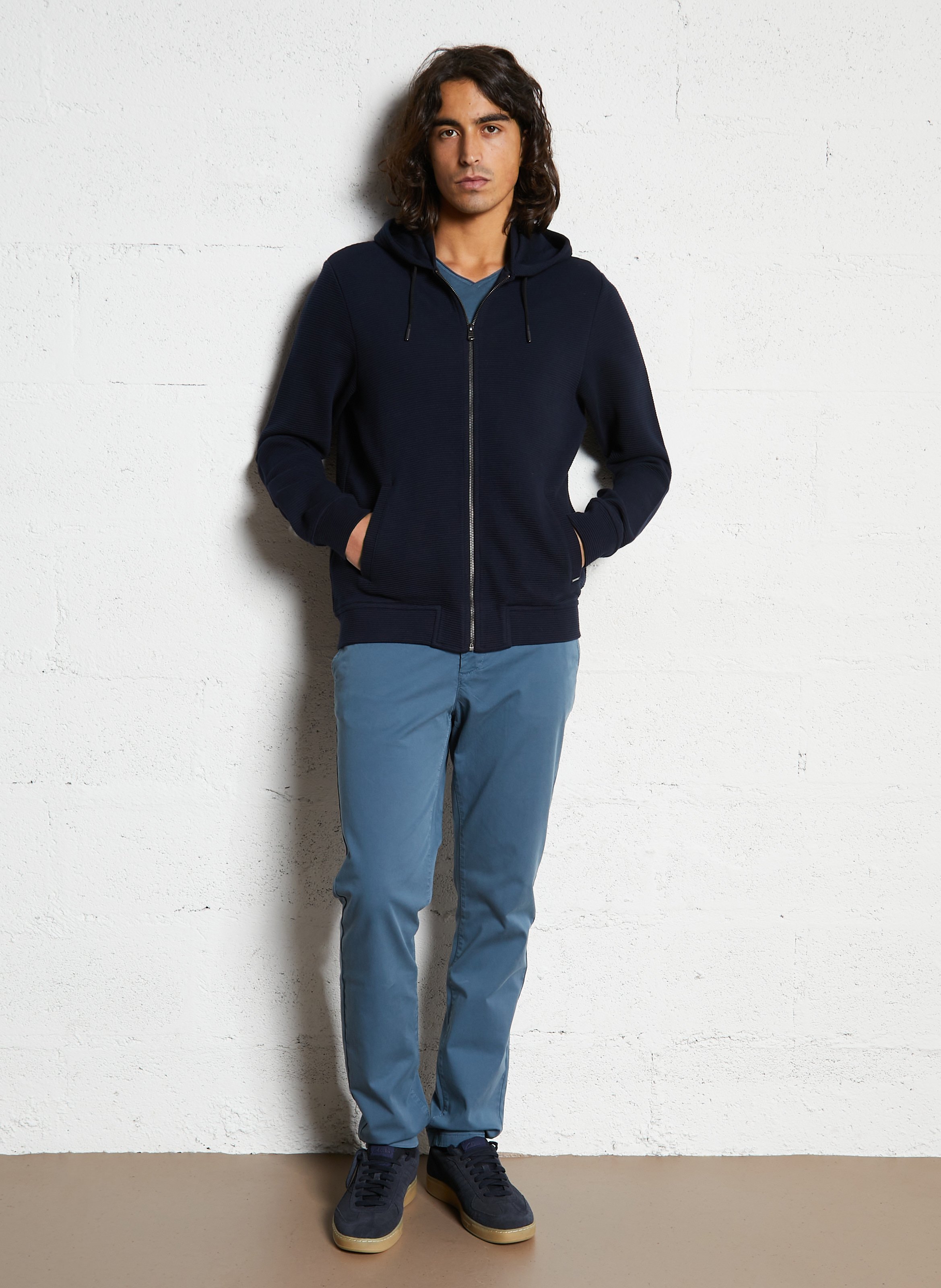 Chinohose aus Baumwoll-Mix IKKS Blau