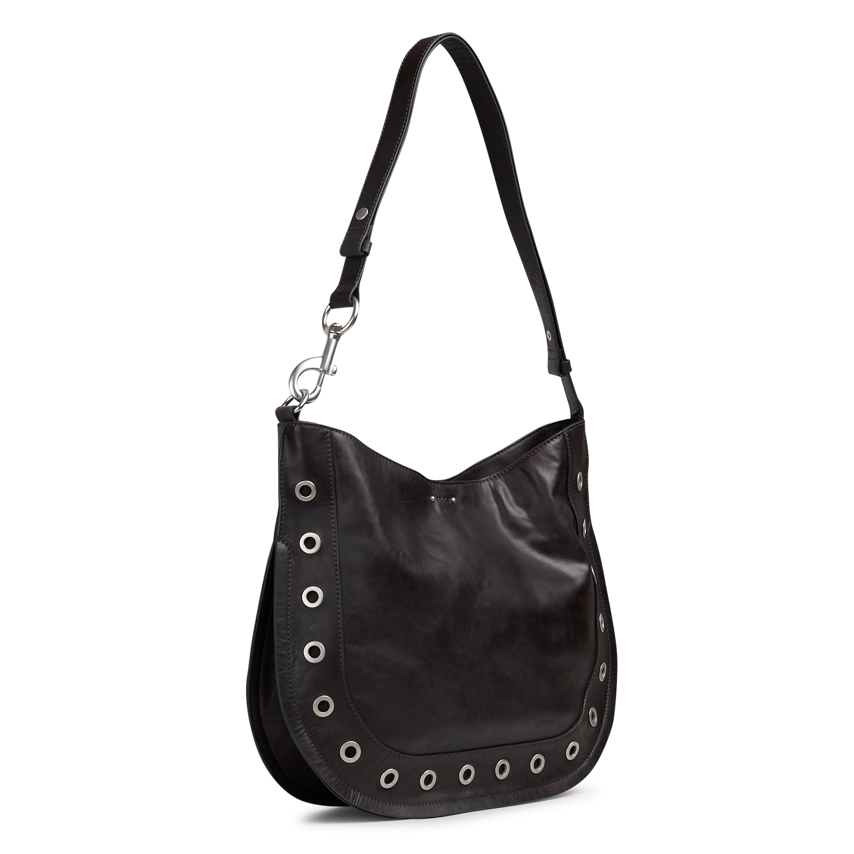 Umhängetasche aus Leder IKKS Braun