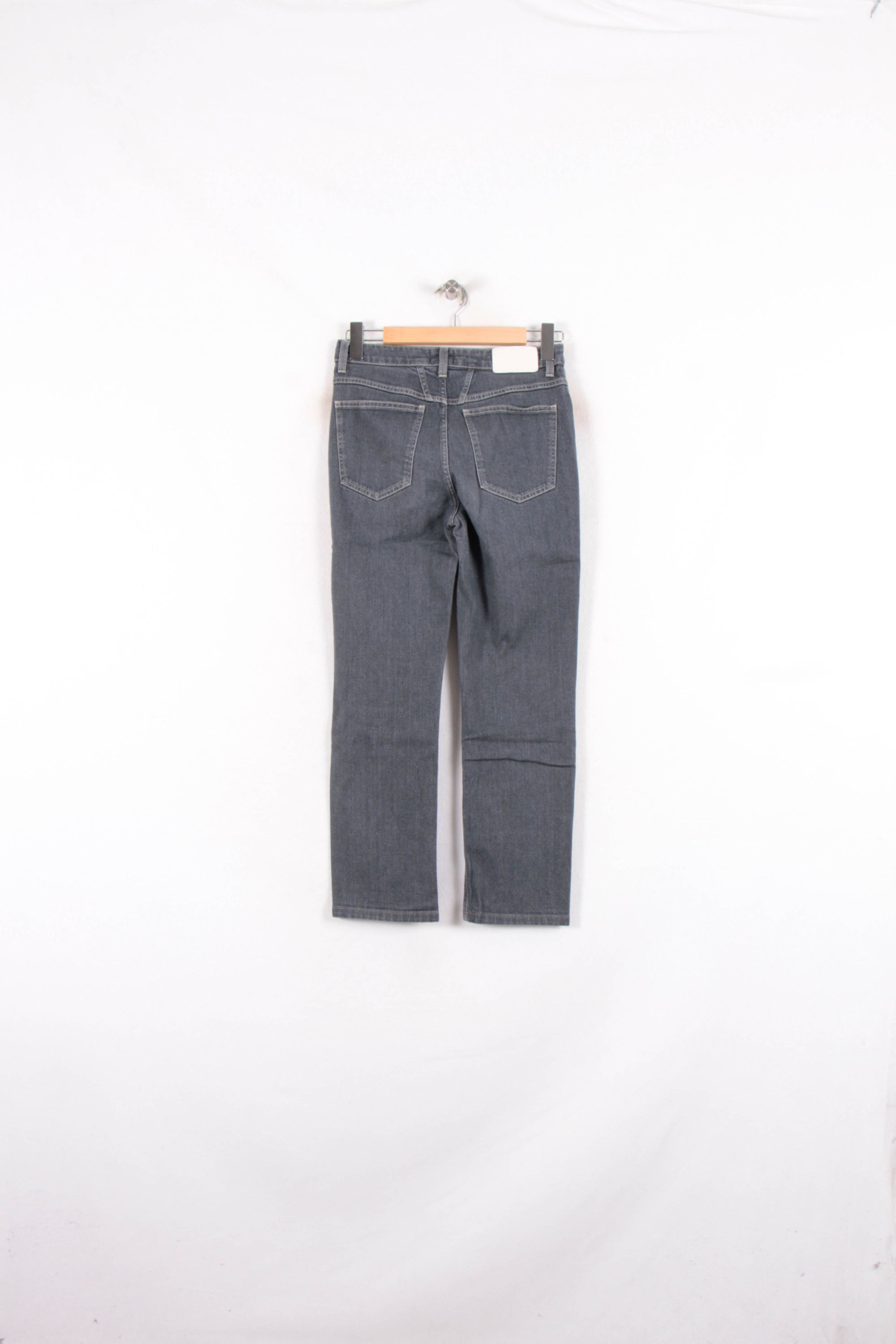 Cropped slim jeans with studs CLOSED - Seconde Main Black