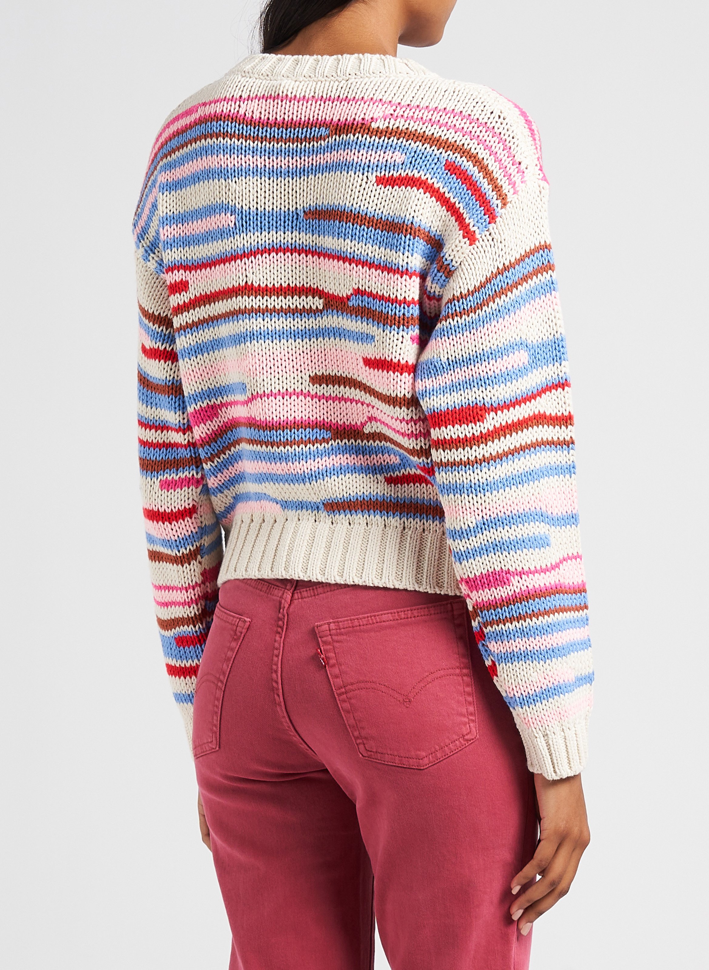 Round-neck knit sweater INDEE Multicolored