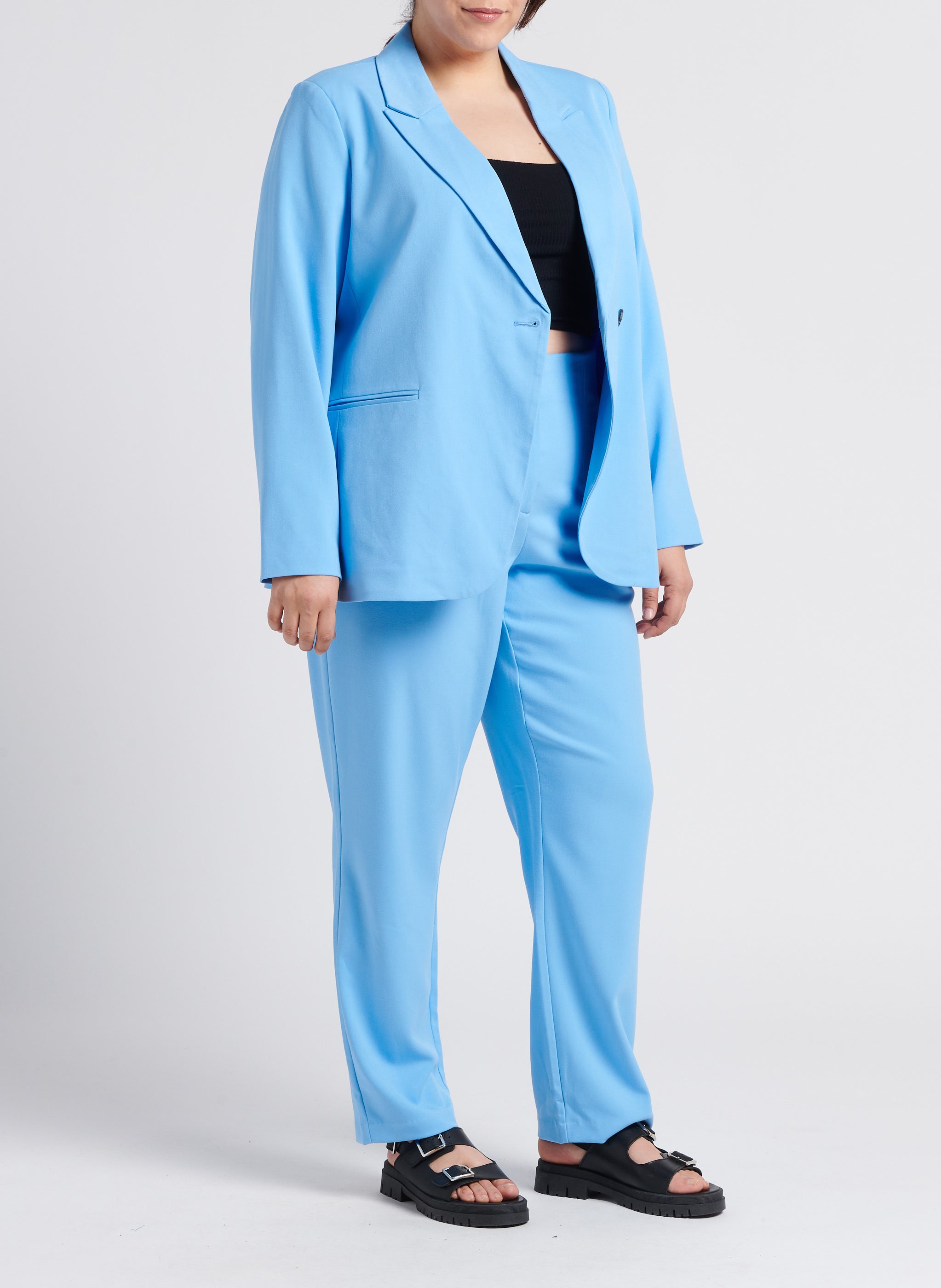 Veste de tailleur coupe slim  VERO MODA CURVE Bleu