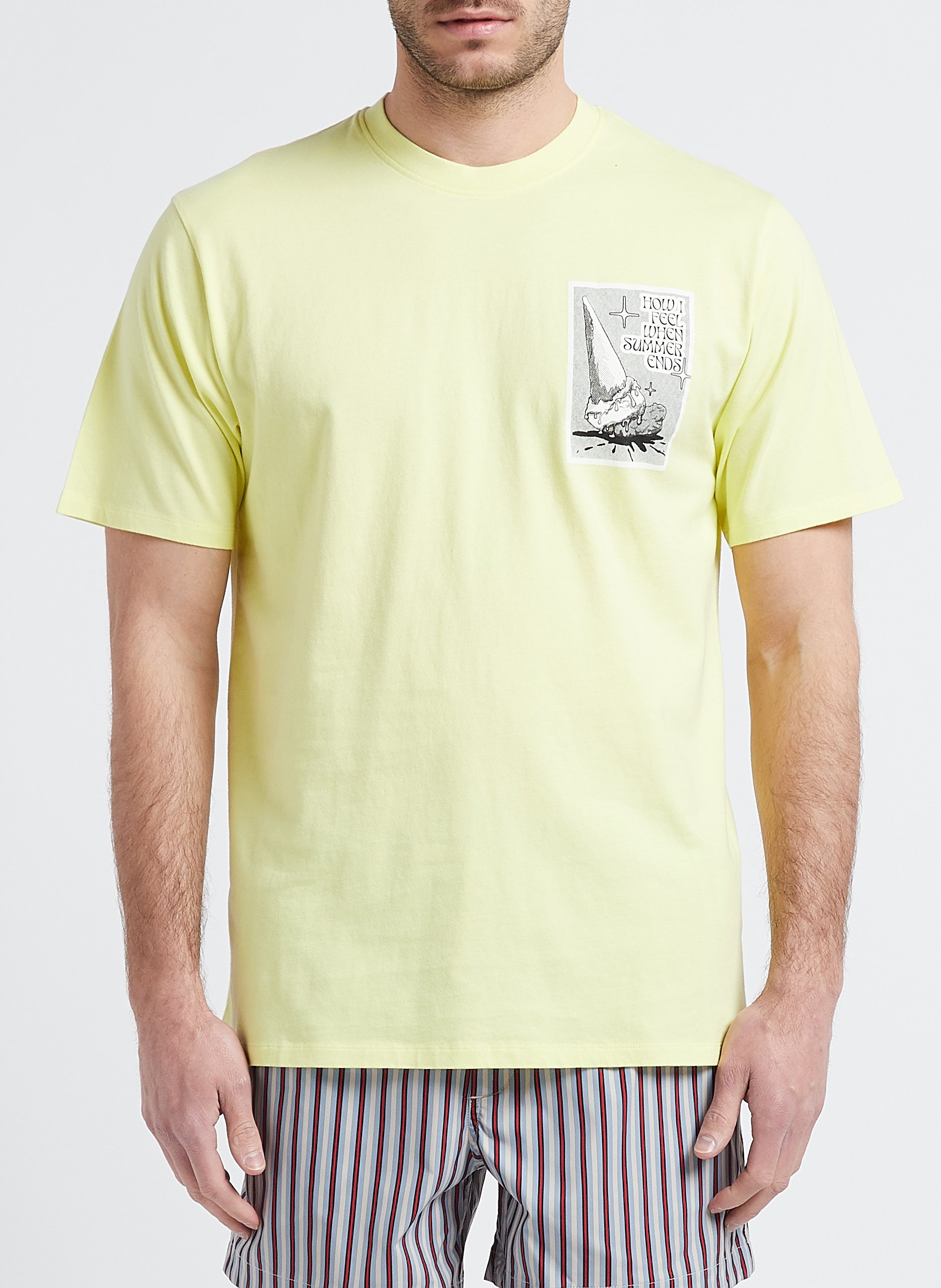 Katoenen T-shirt EDWIN Geel