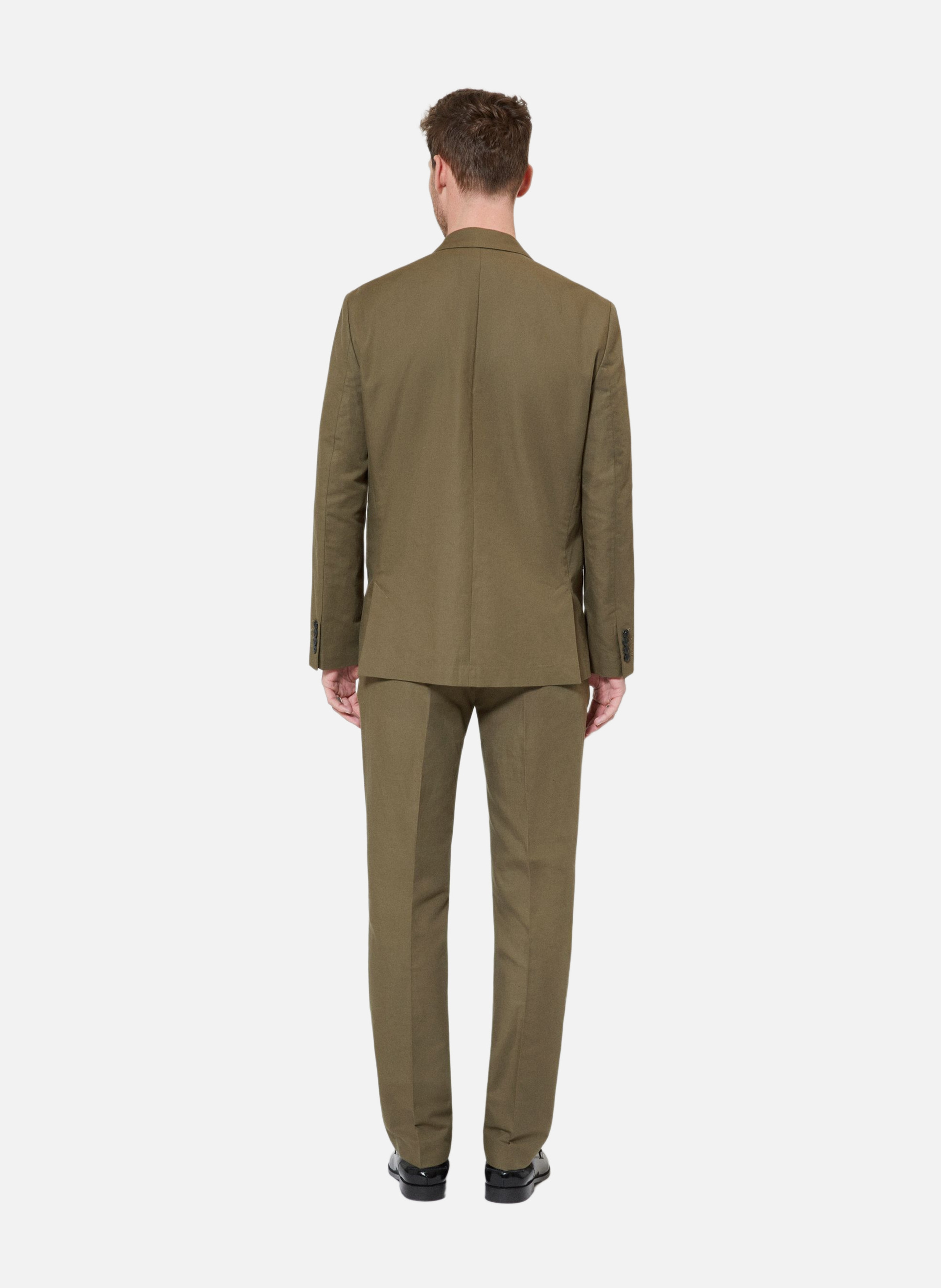 Cotton linen suit jacket THE KOOPLES Green