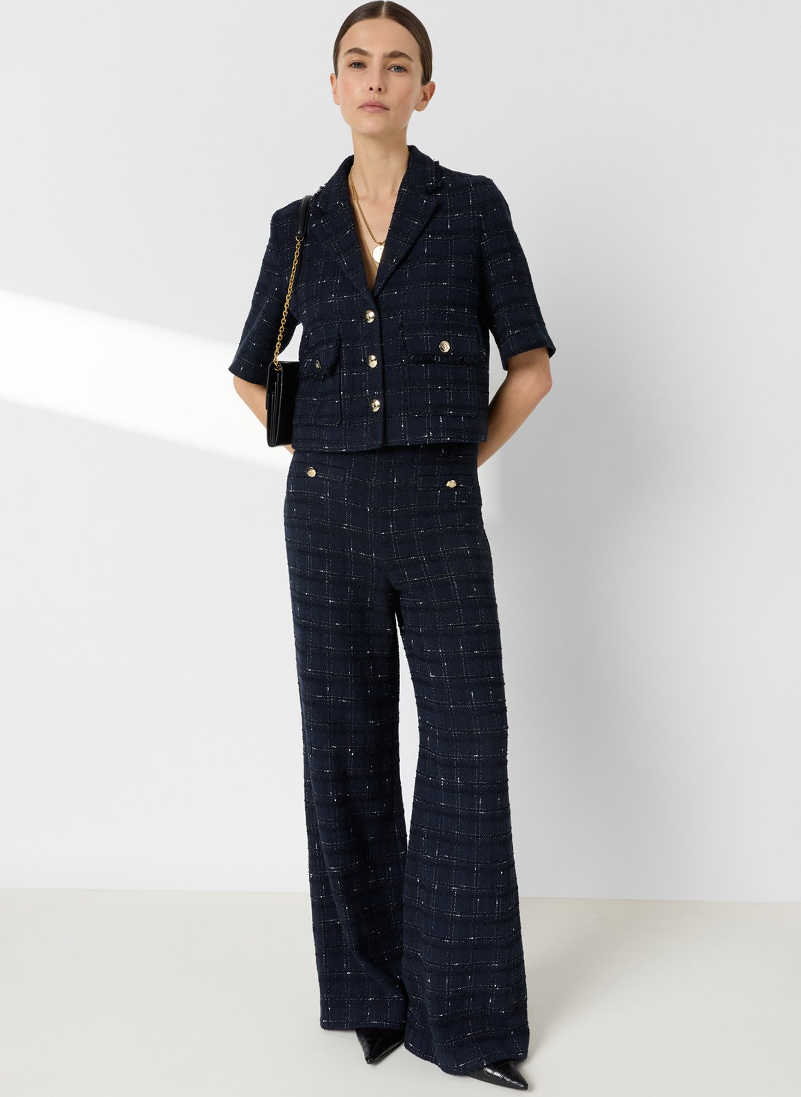 Cotton-blend jacket with tailored collar GERARD DAREL Blue