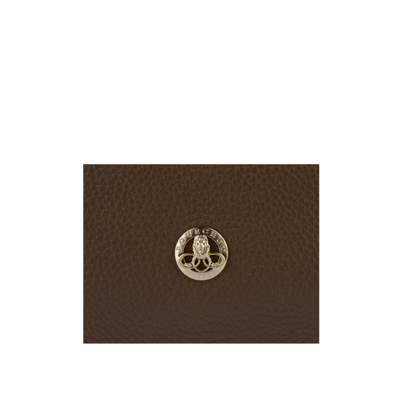 Crossbody bag in cowhide leather Brown