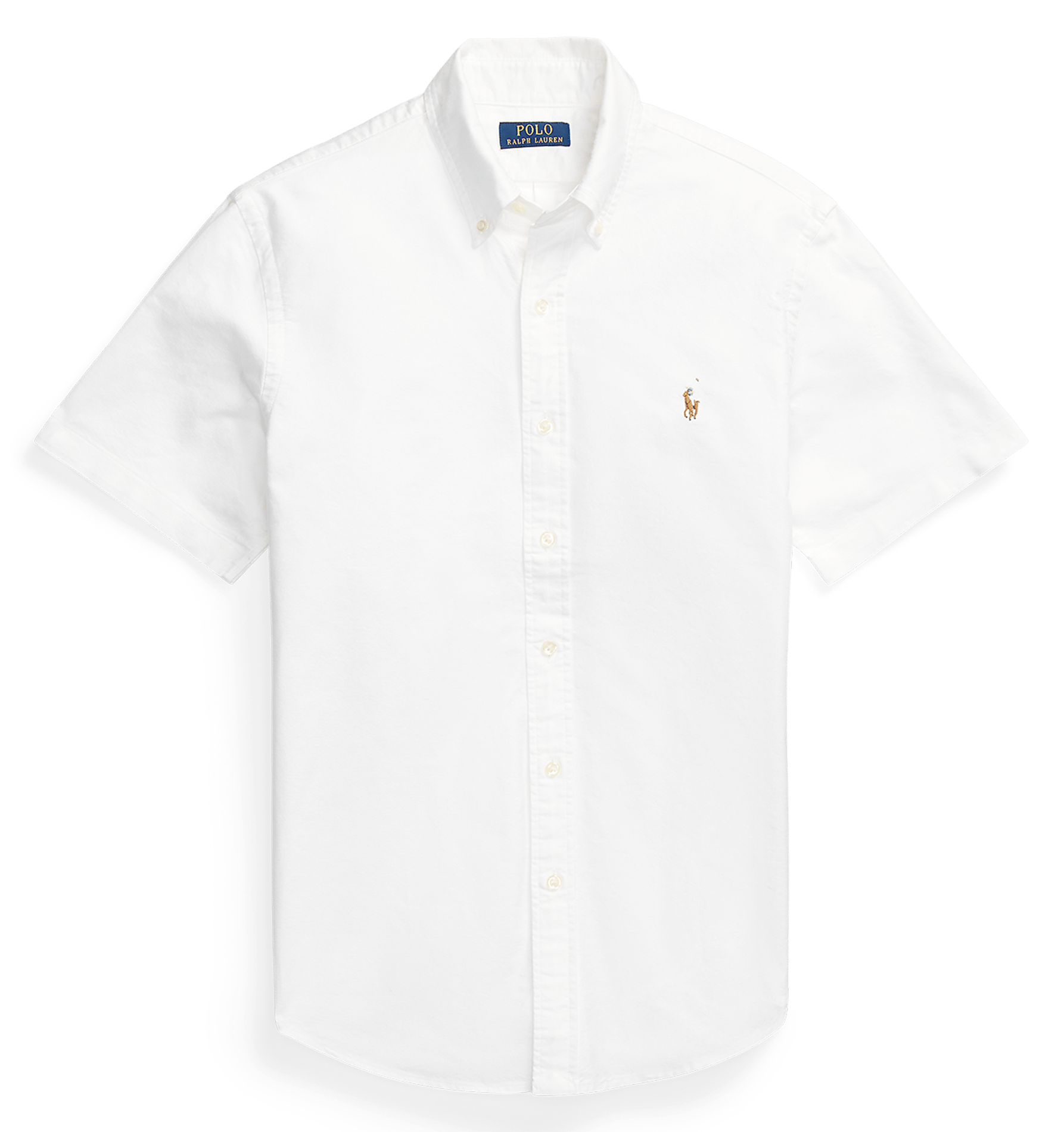 Chemise col américain slim-fit en coton POLO RALPH LAUREN Blanc
