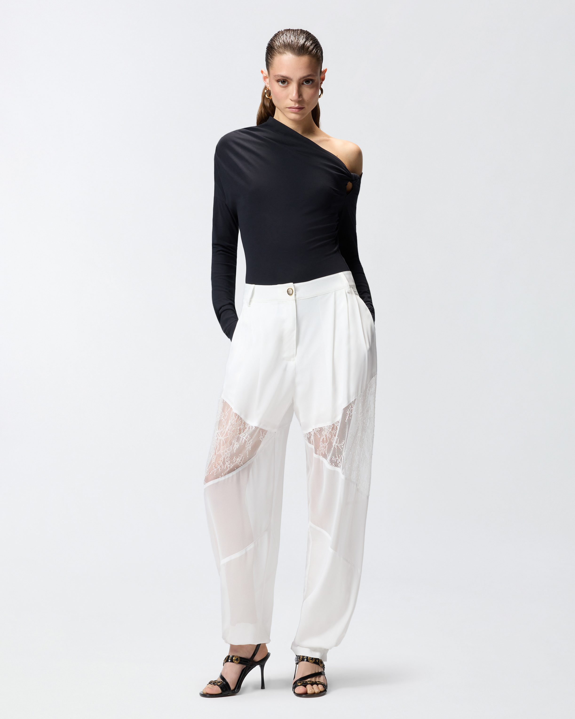 Body à encolure asymétrique PINKO Noir