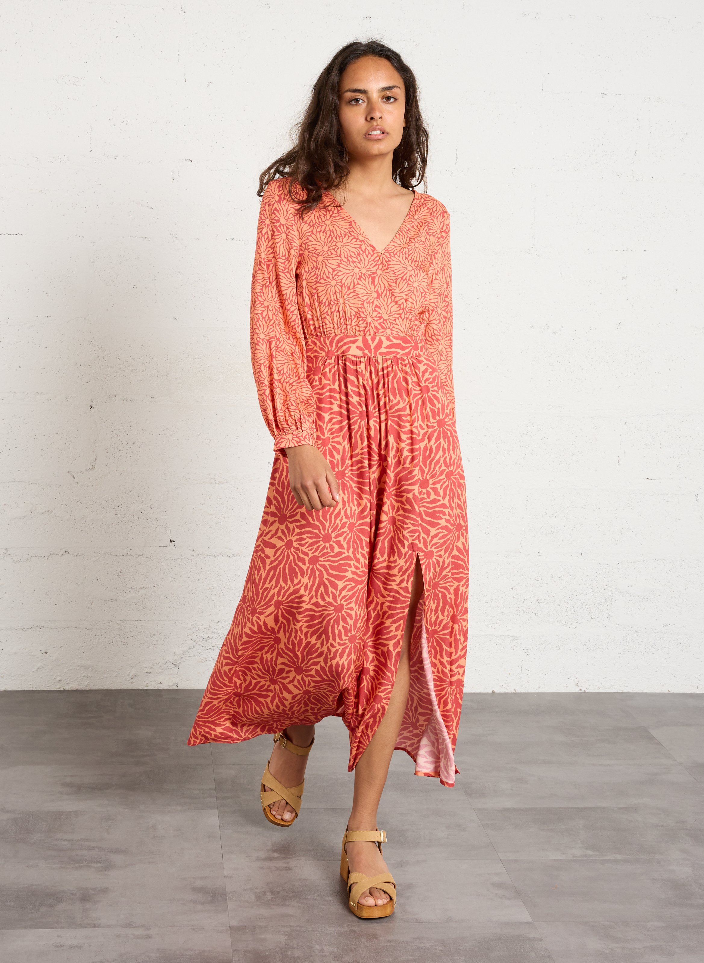 Sandales à talons en cuir MELLOW YELLOW Beige