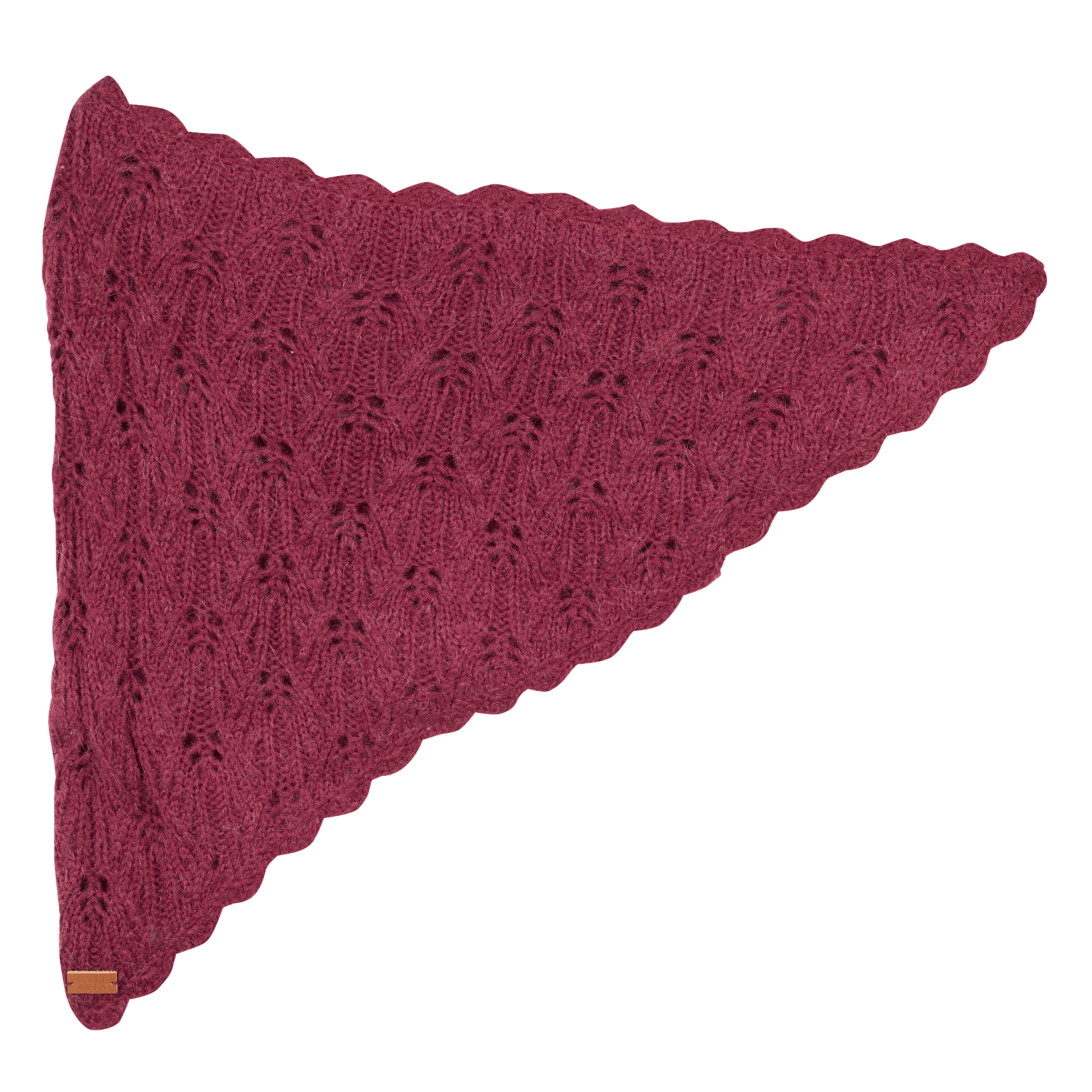 Triangle scarf in plain knit LOUISE MISHA Purple