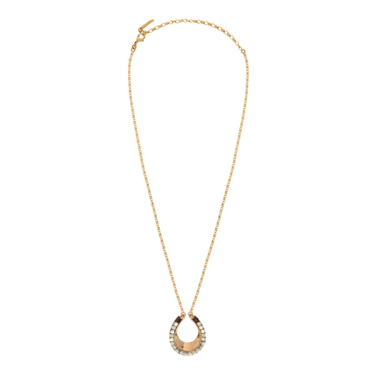 Pendant necklace SATELLITE PARIS White