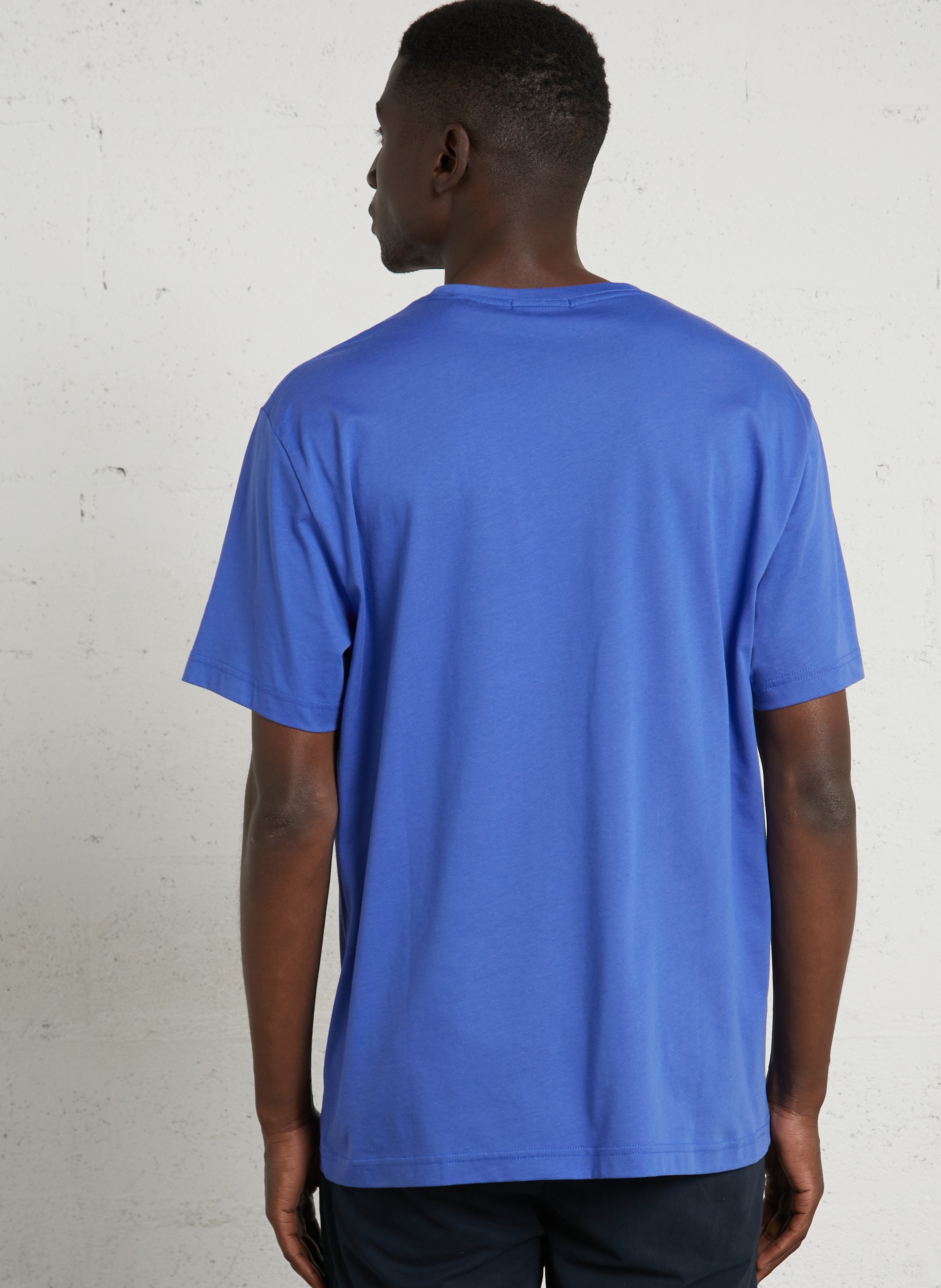 Round-neck cotton T-shirt GANT Blue