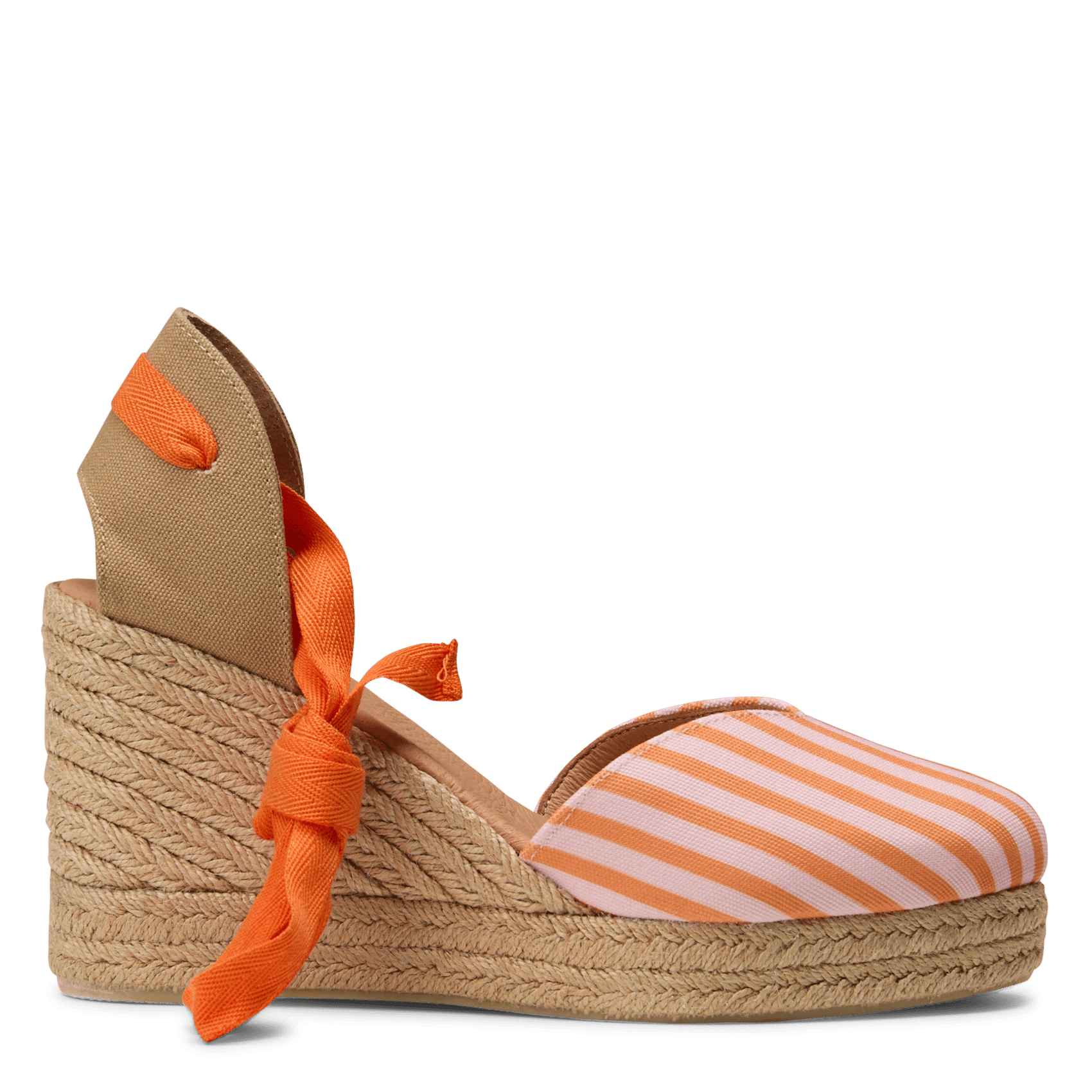 Espadrilles en coton MAISON 123 Orange
