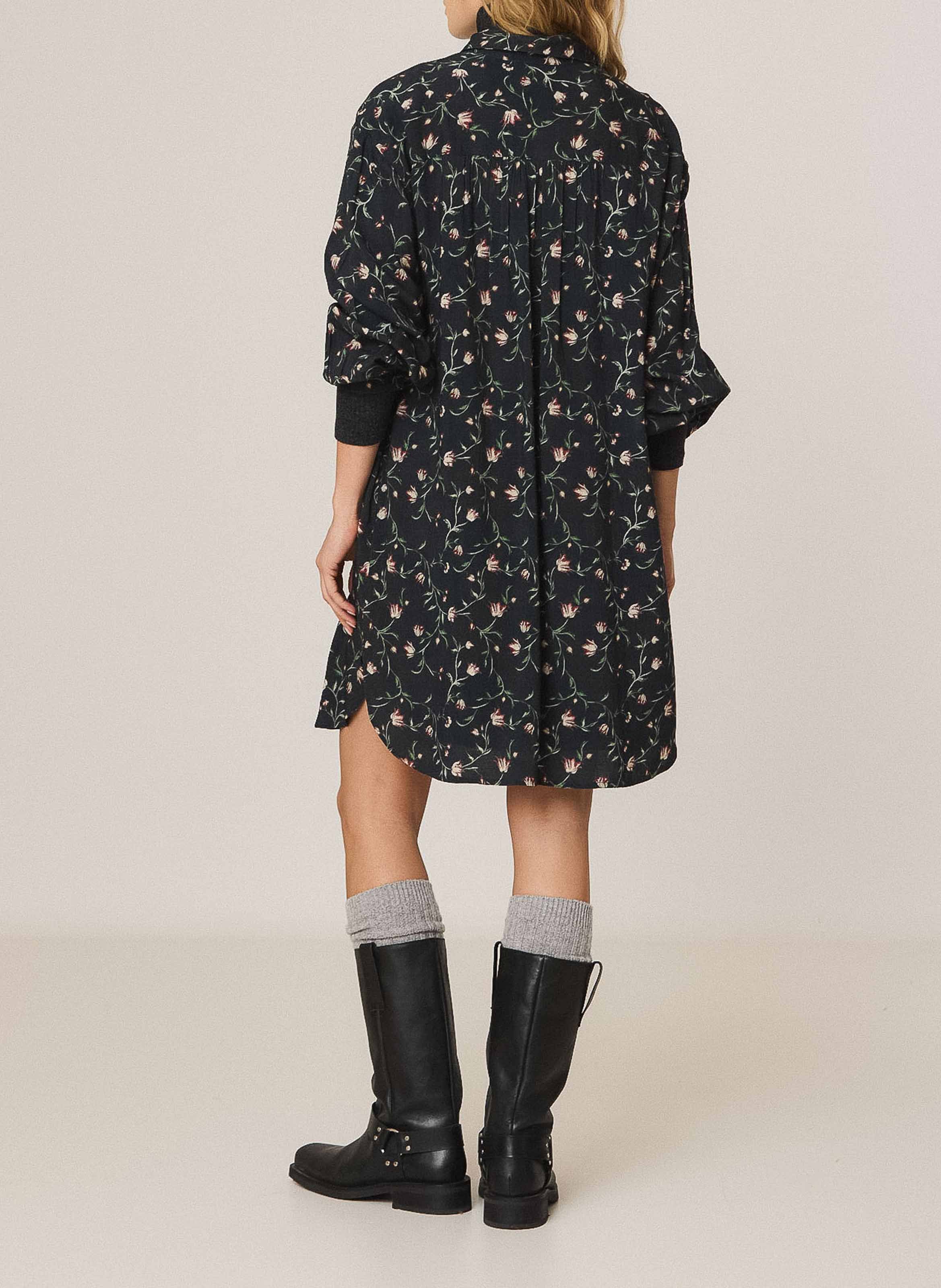 Weites Kurzkleid INDI & COLD Blau