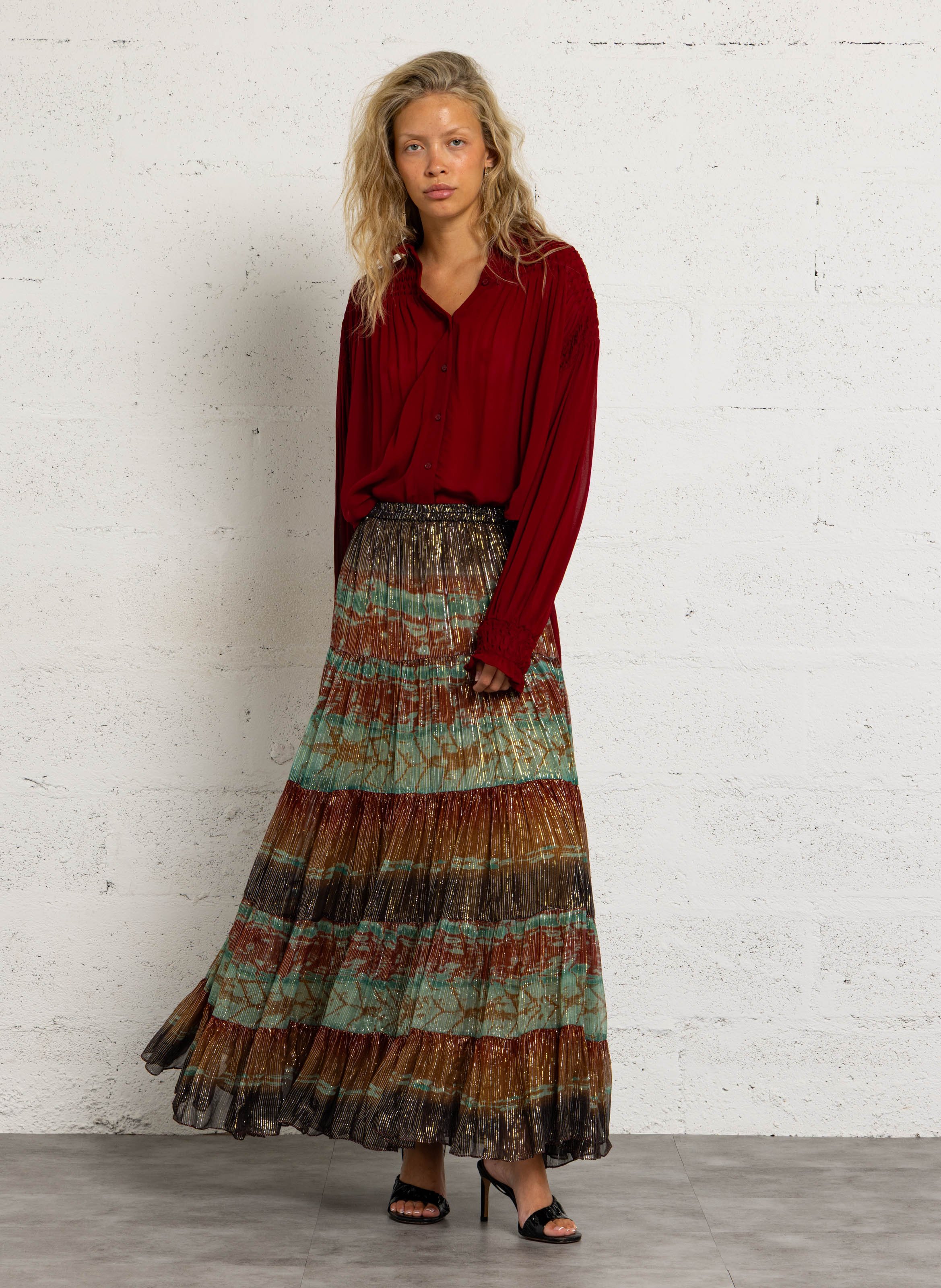 Printed midi skirt MES DEMOISELLES Multicolored