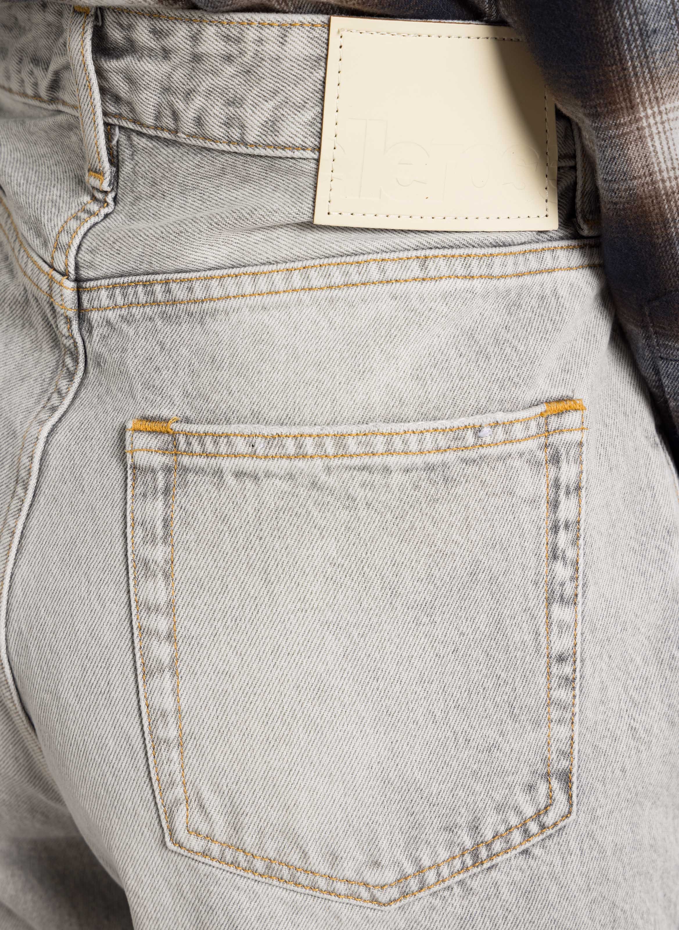 Jean large en coton BELLEROSE Gris