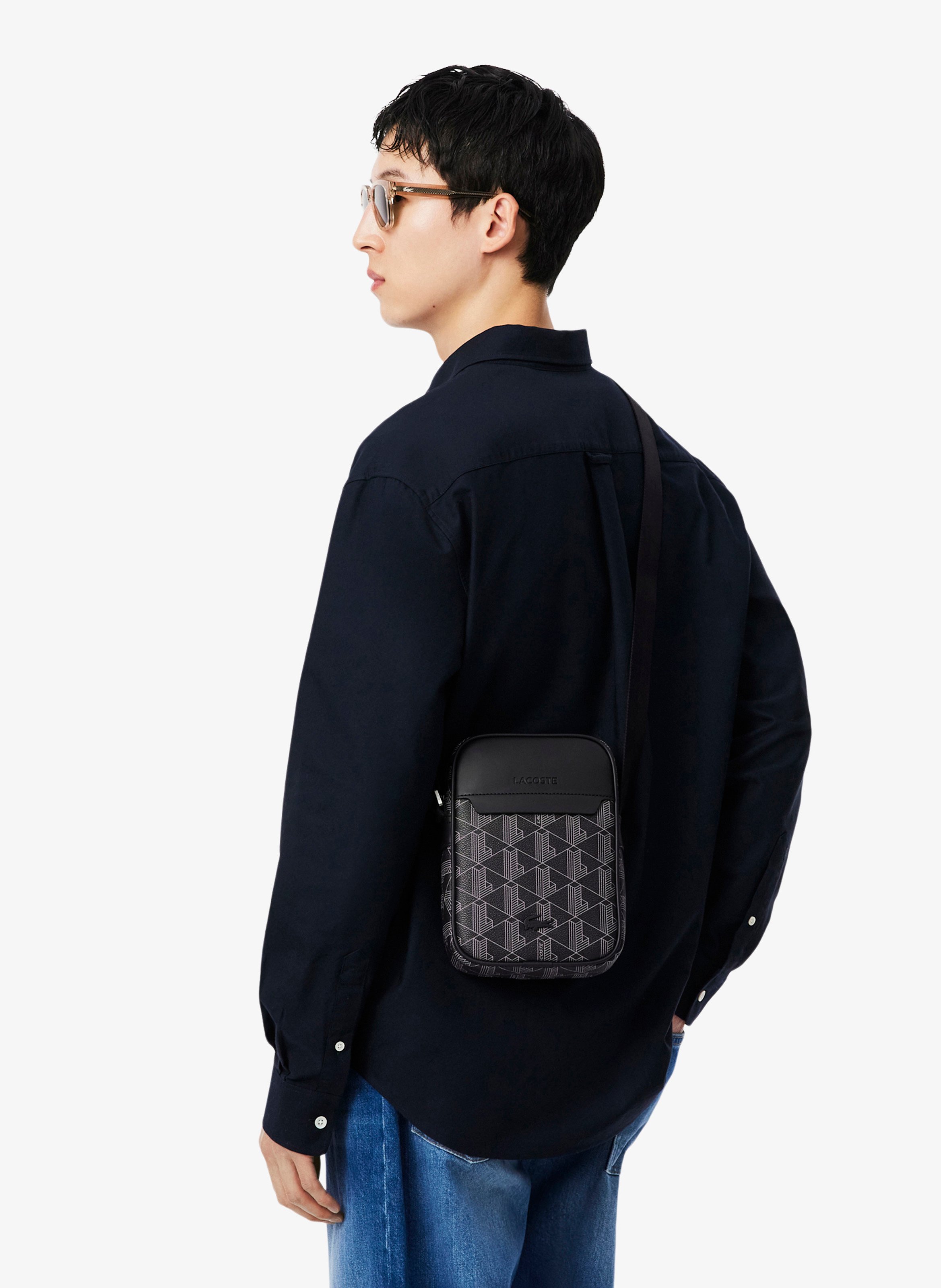 Die Blend Umhängetasche LACOSTE Schwarz