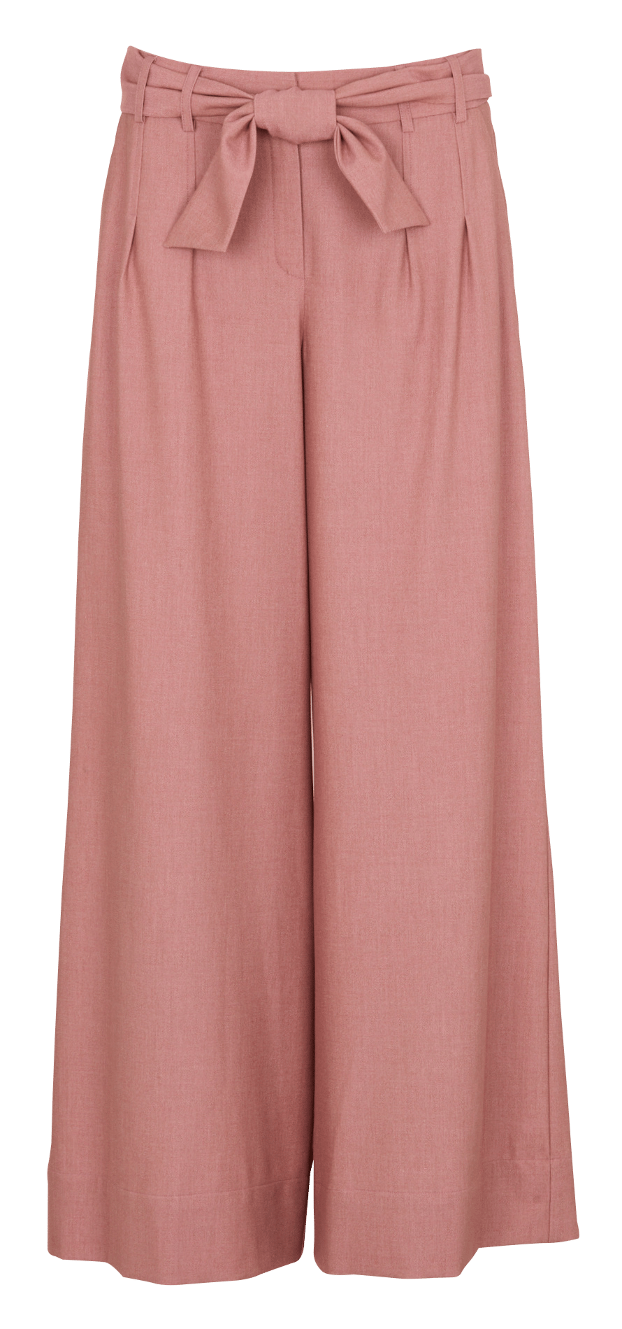 Fluid pleated pants with belt MAISON 123 Pink