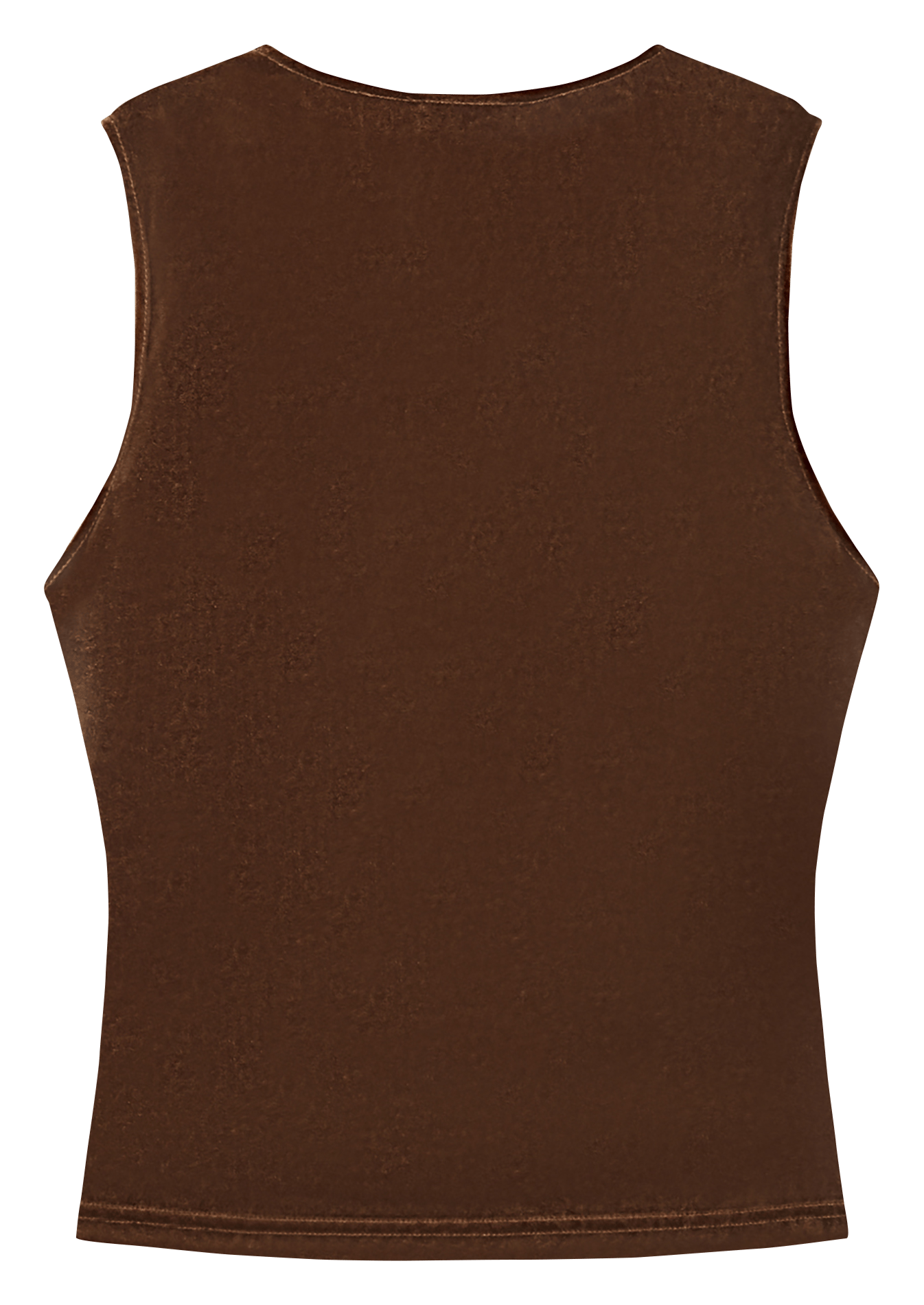Top sans manches col V en velours GRACE ET MILA Vert