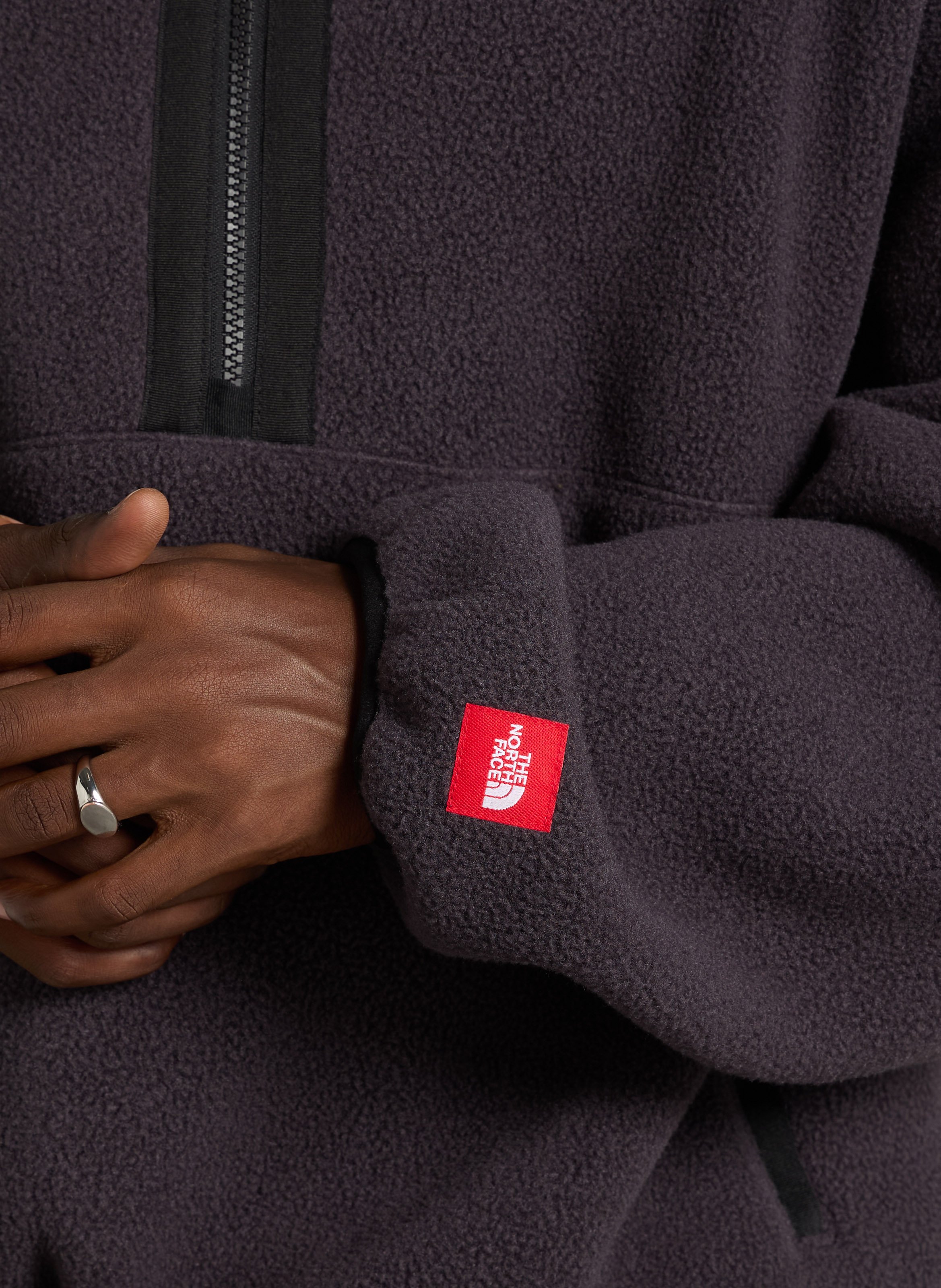 Fleece met opstaande kraag en rits in effen kleur THE NORTH FACE Grijs