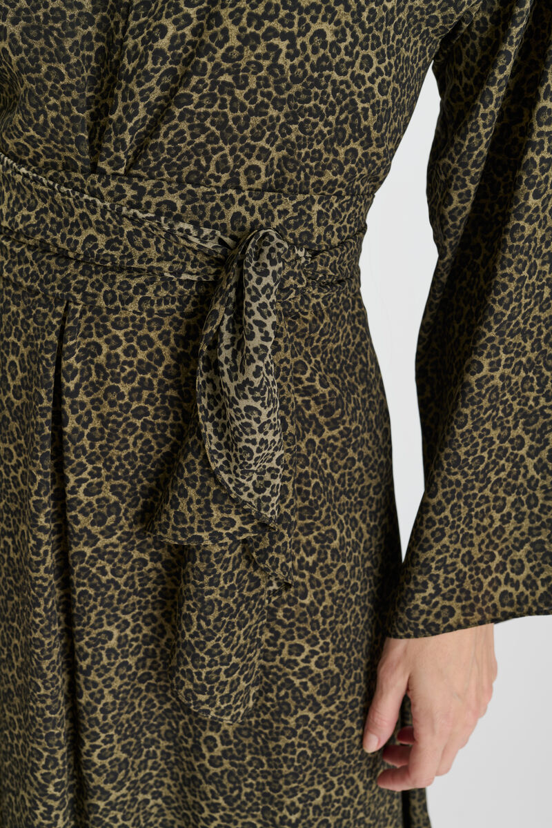 Long straight dress LE TEMPS DES CERISES Khaki