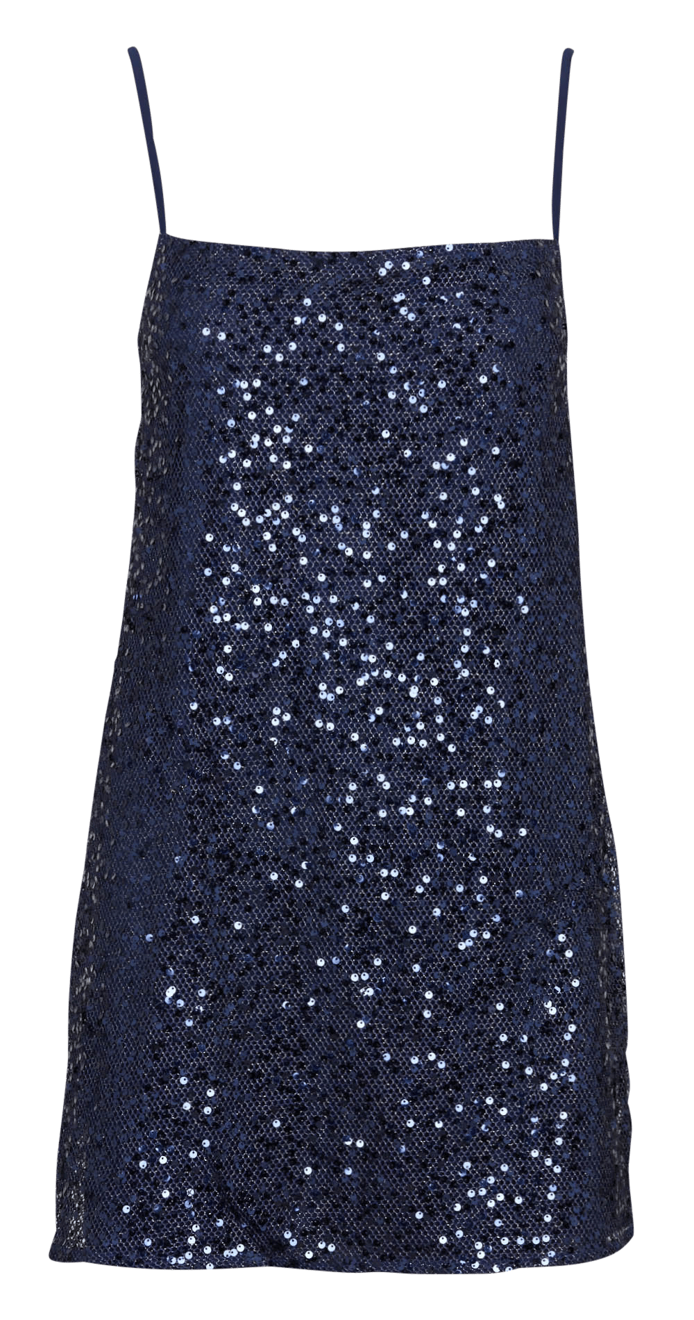 Kurzes ausgestelltes Kleid mit Pailletten KOOKAI Blau