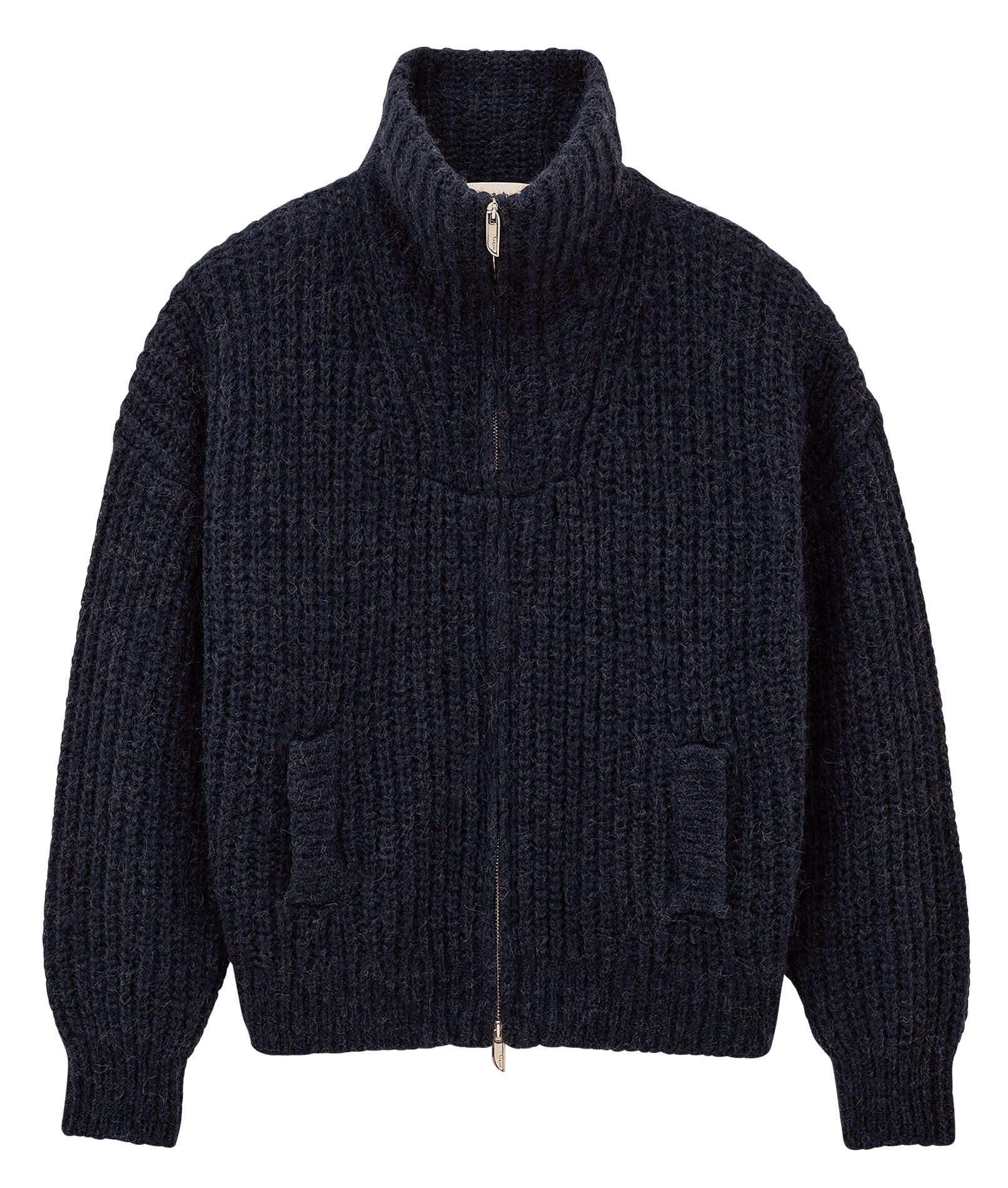 Cardigan ample en laine mélangée BA&SH Bleu