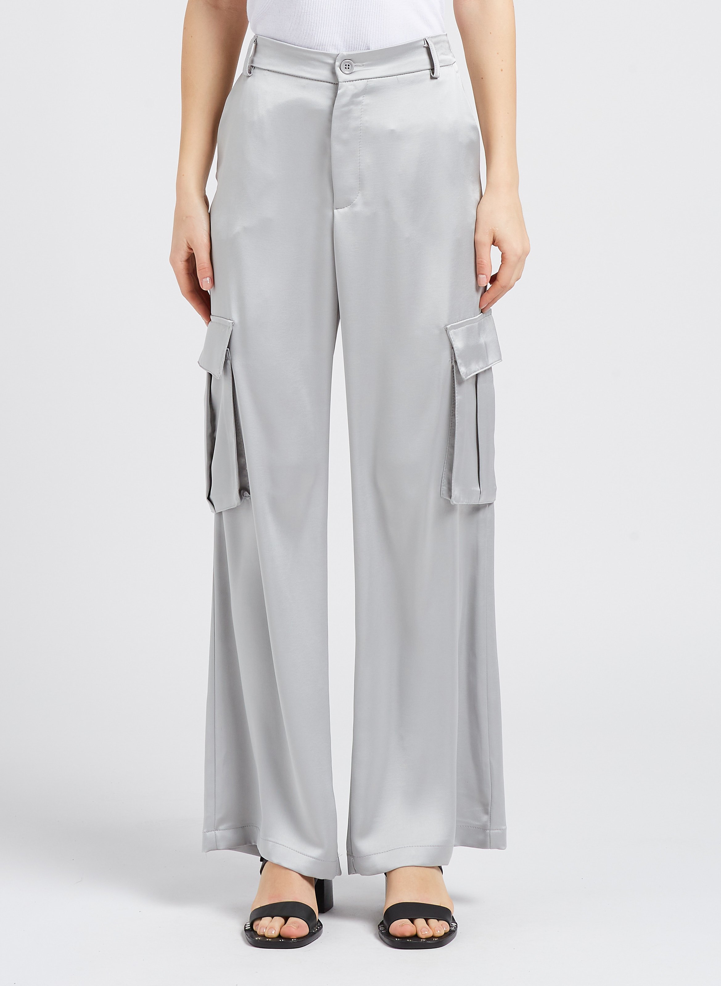 Pantalon cargo ample IMPERIAL Blanc