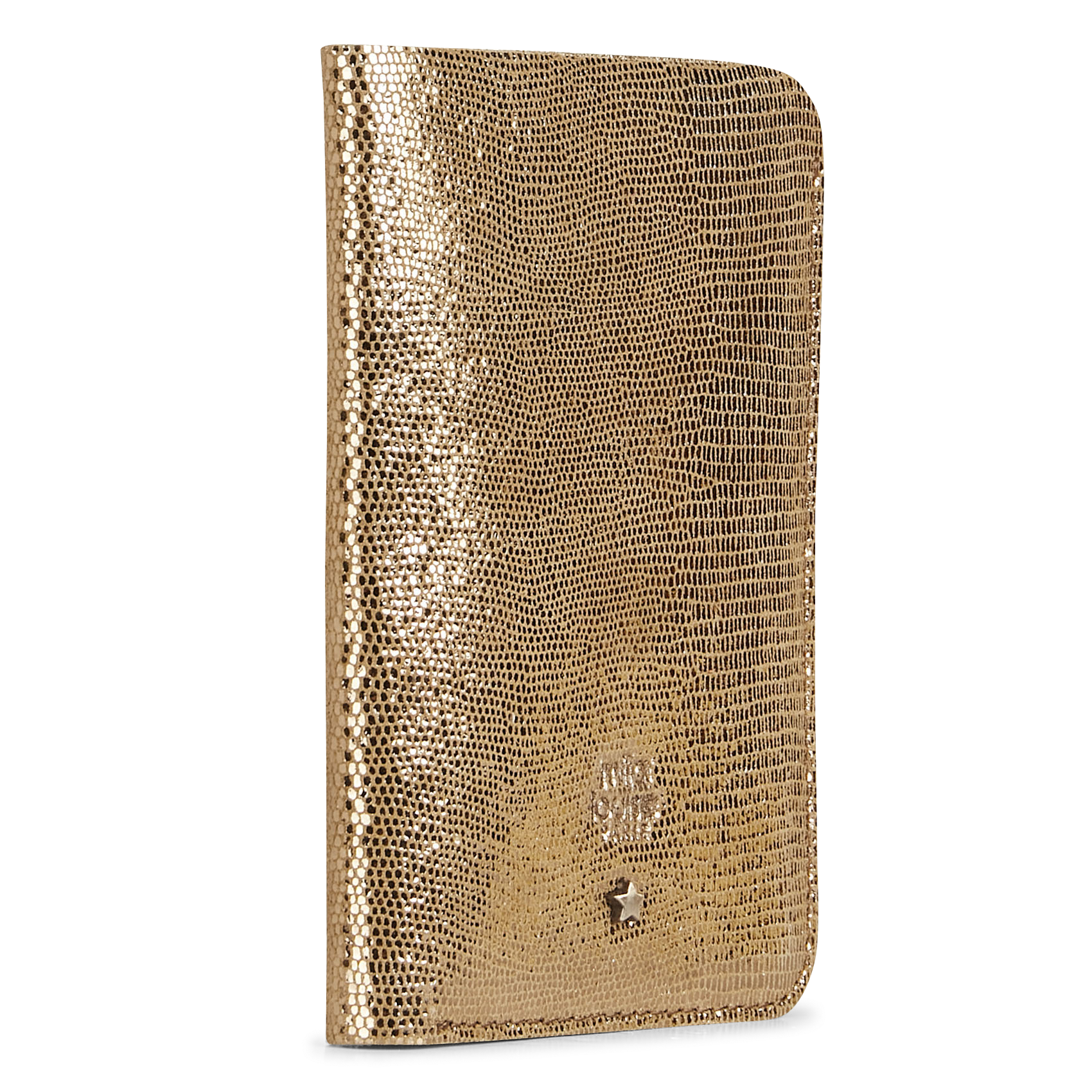 Etui van papier en glanzend leer MILA LOUISE Groen