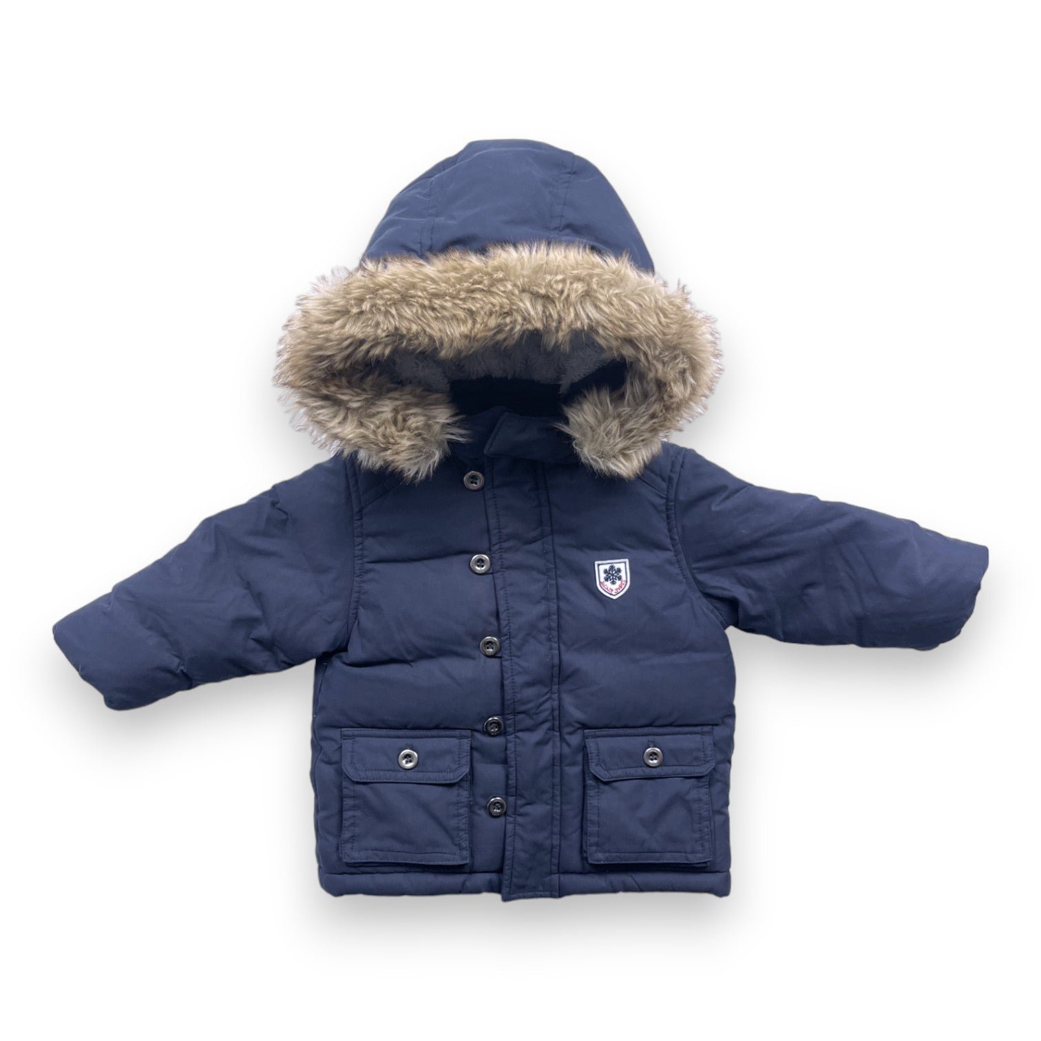 Blue Baby Raincoat - 12 months JACADI - Seconde Main Blue