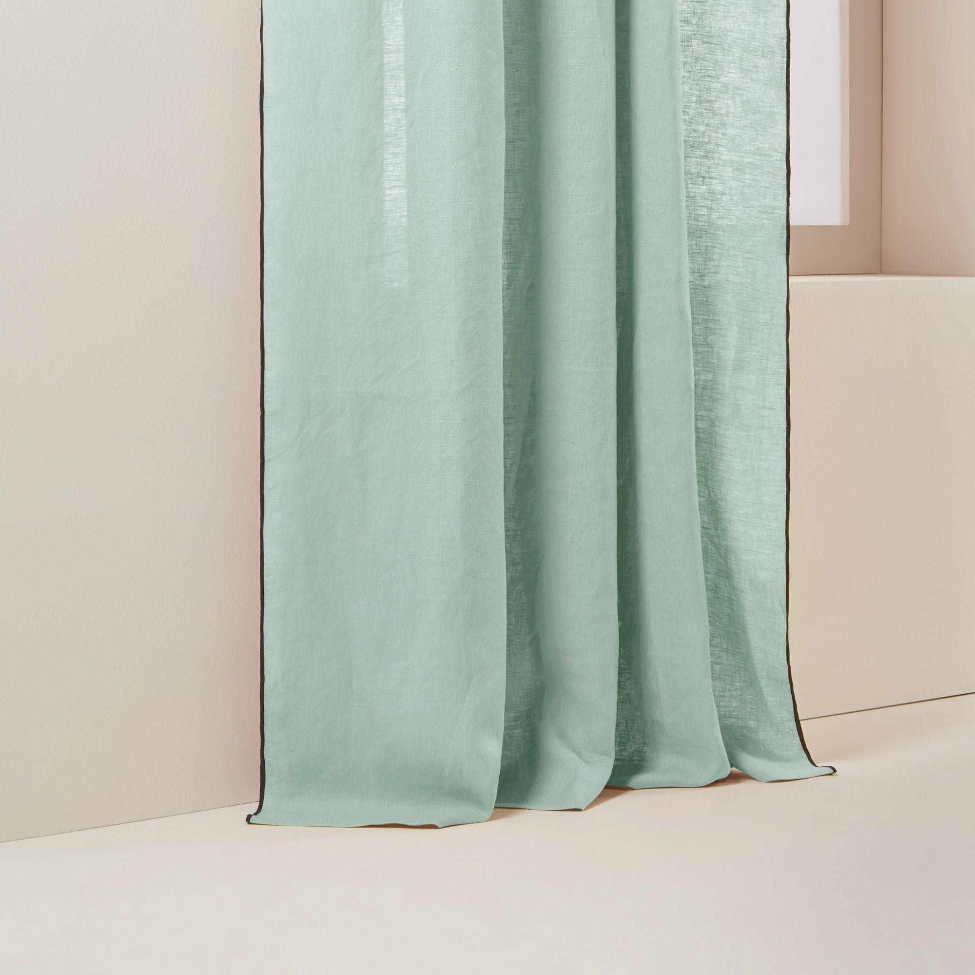 Curtain with gathering tape MADURA Green
