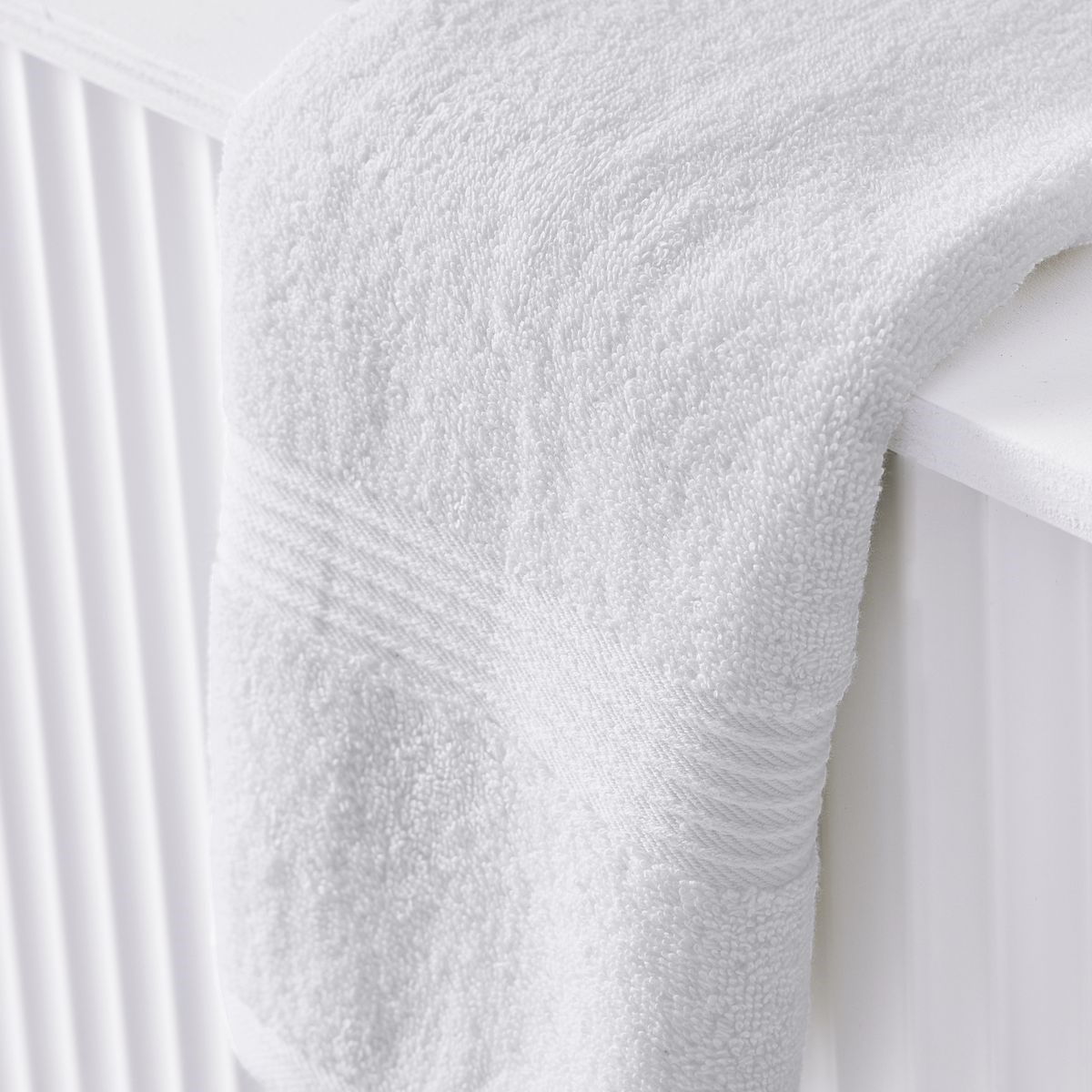 Solid color cotton bath towel TODAY LINGE DE MAISON White