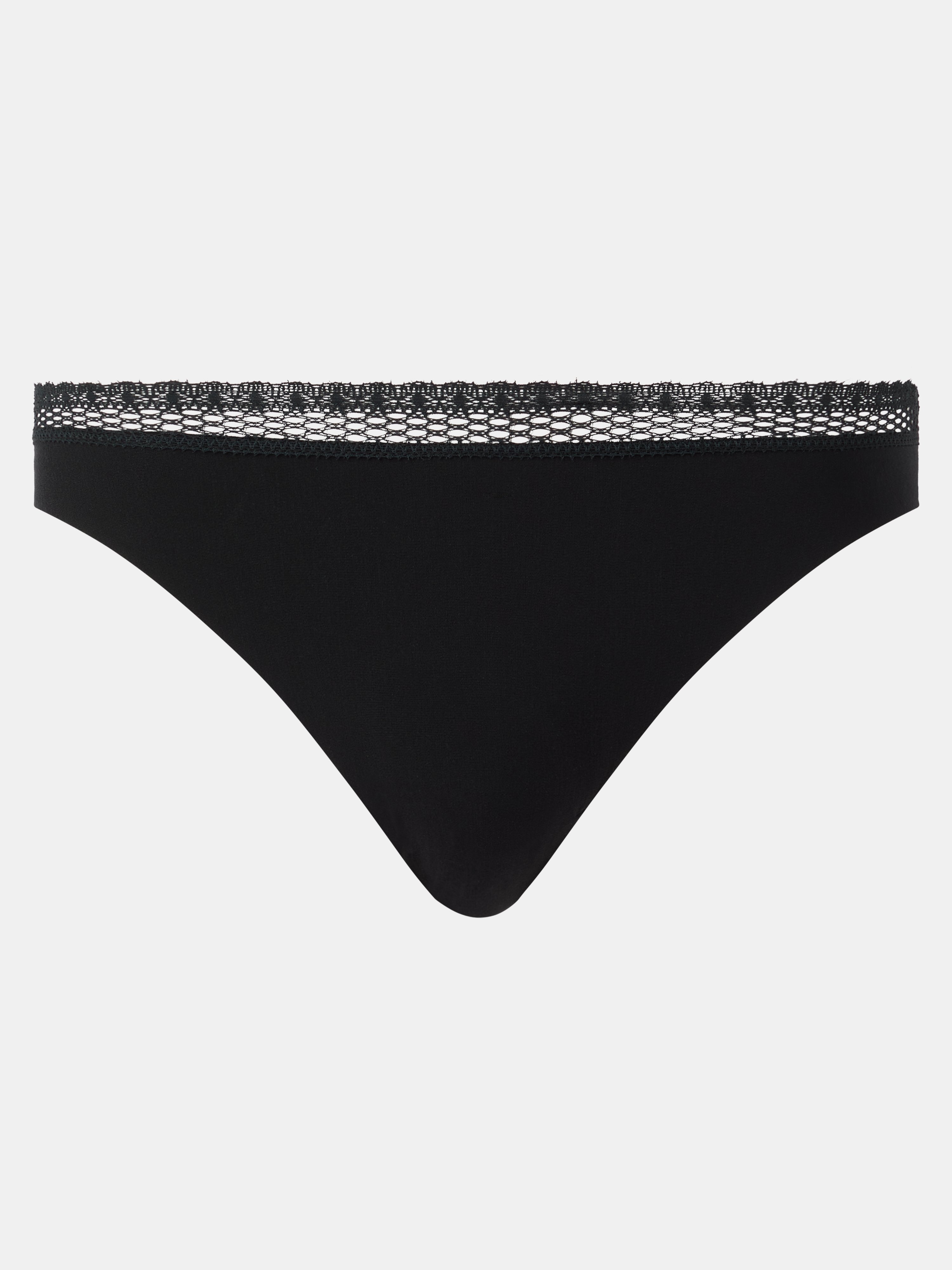 Cotton tanga CHANTELLE Black