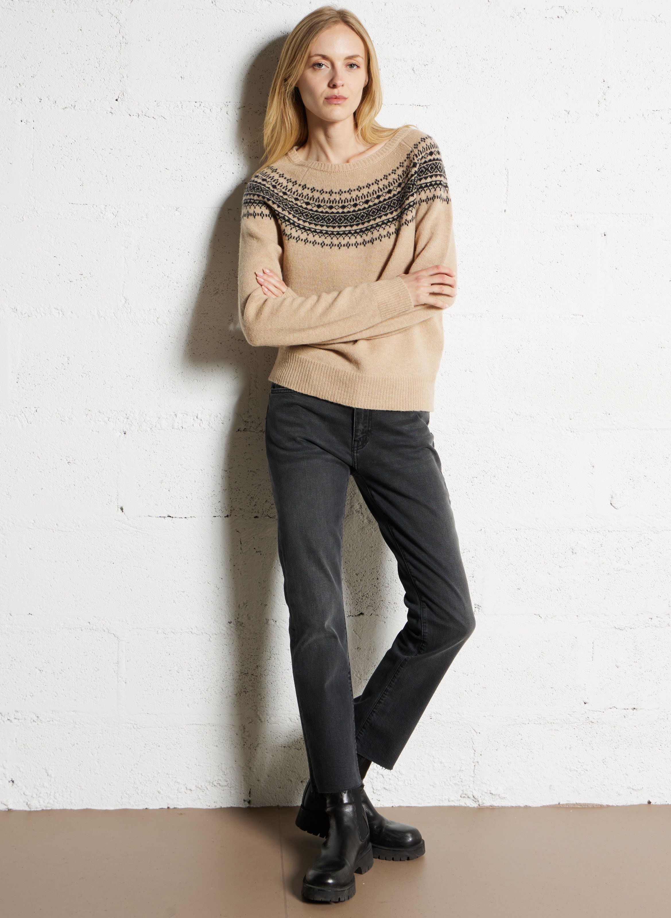 Rechte jeans - katoenblend ACQUAVERDE Grijs