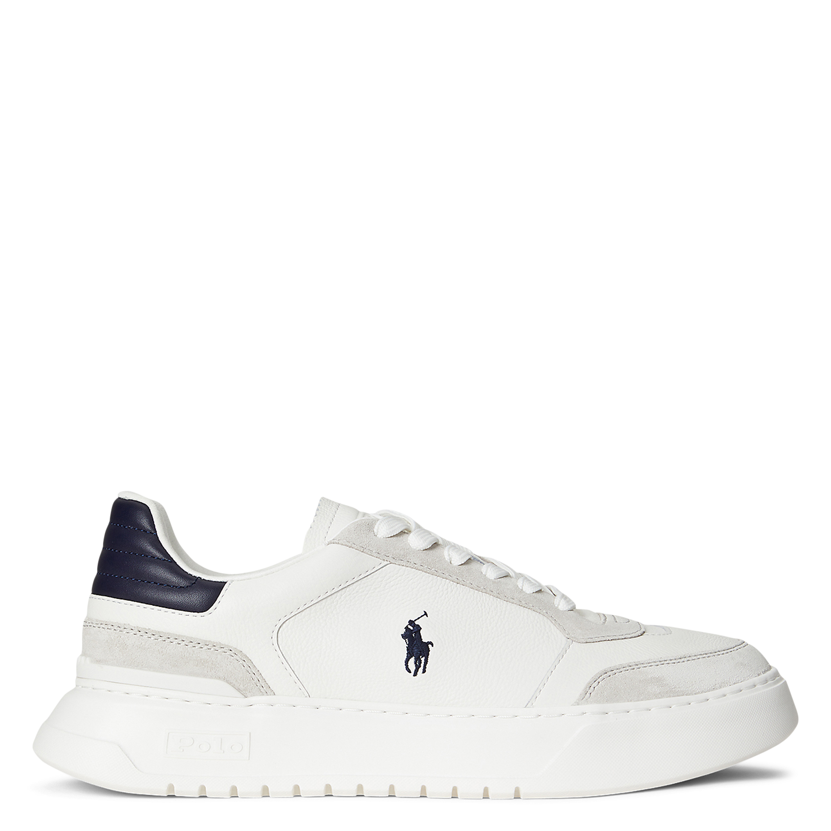 Baskets basses en cuit POLO RALPH LAUREN Blanc