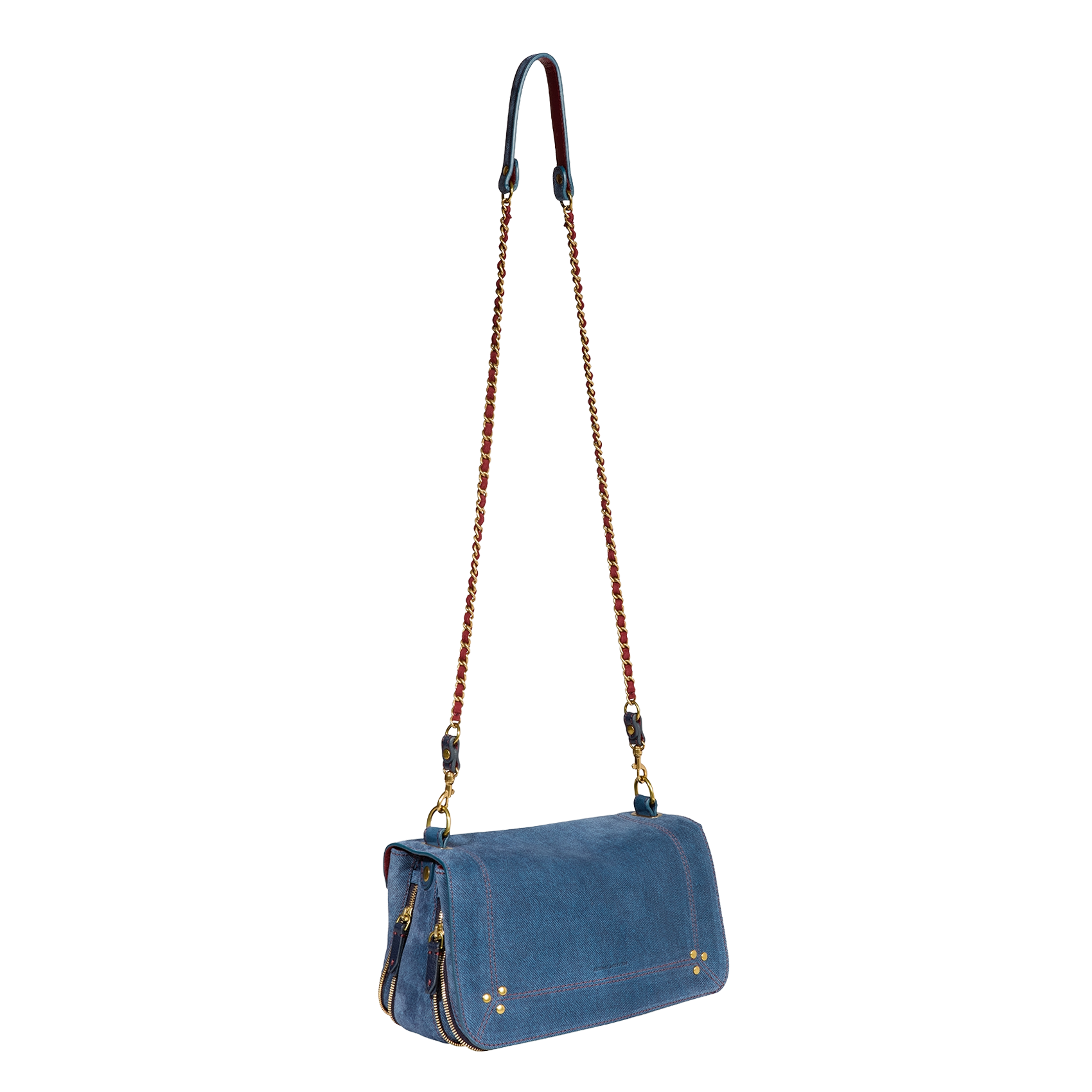 Denim shoulder bag JEROME DREYFUSS Blue