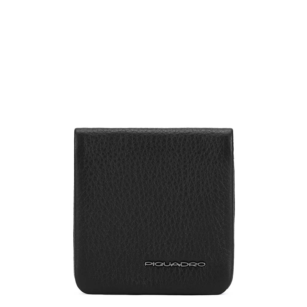 Soft leather coin purse PIQUADRO Black