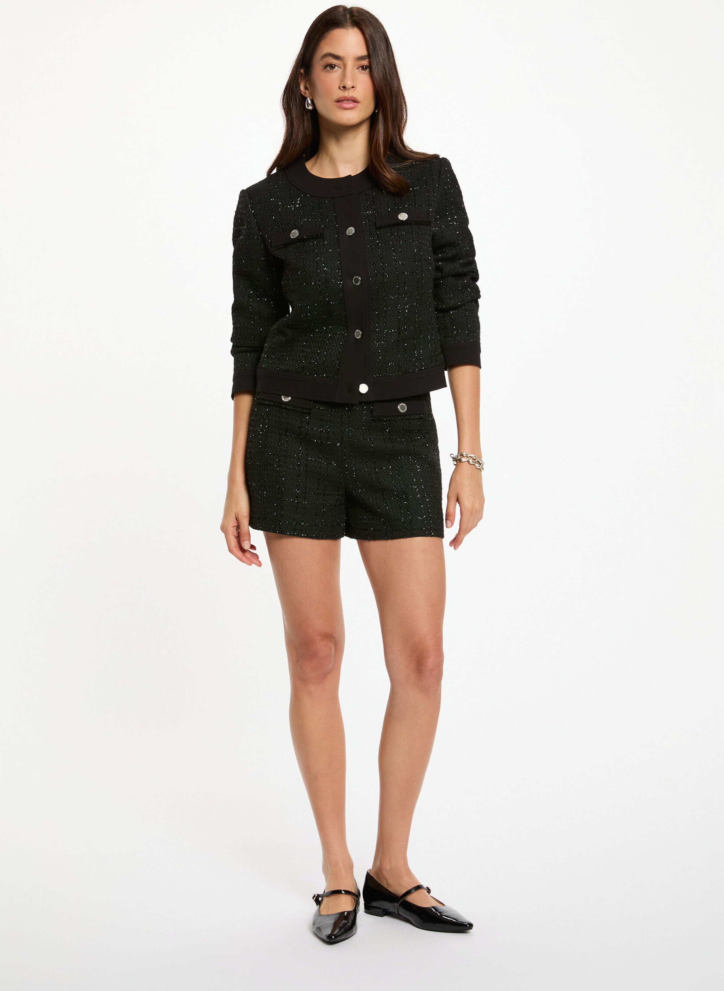 Round-neck jacket MORGAN Black