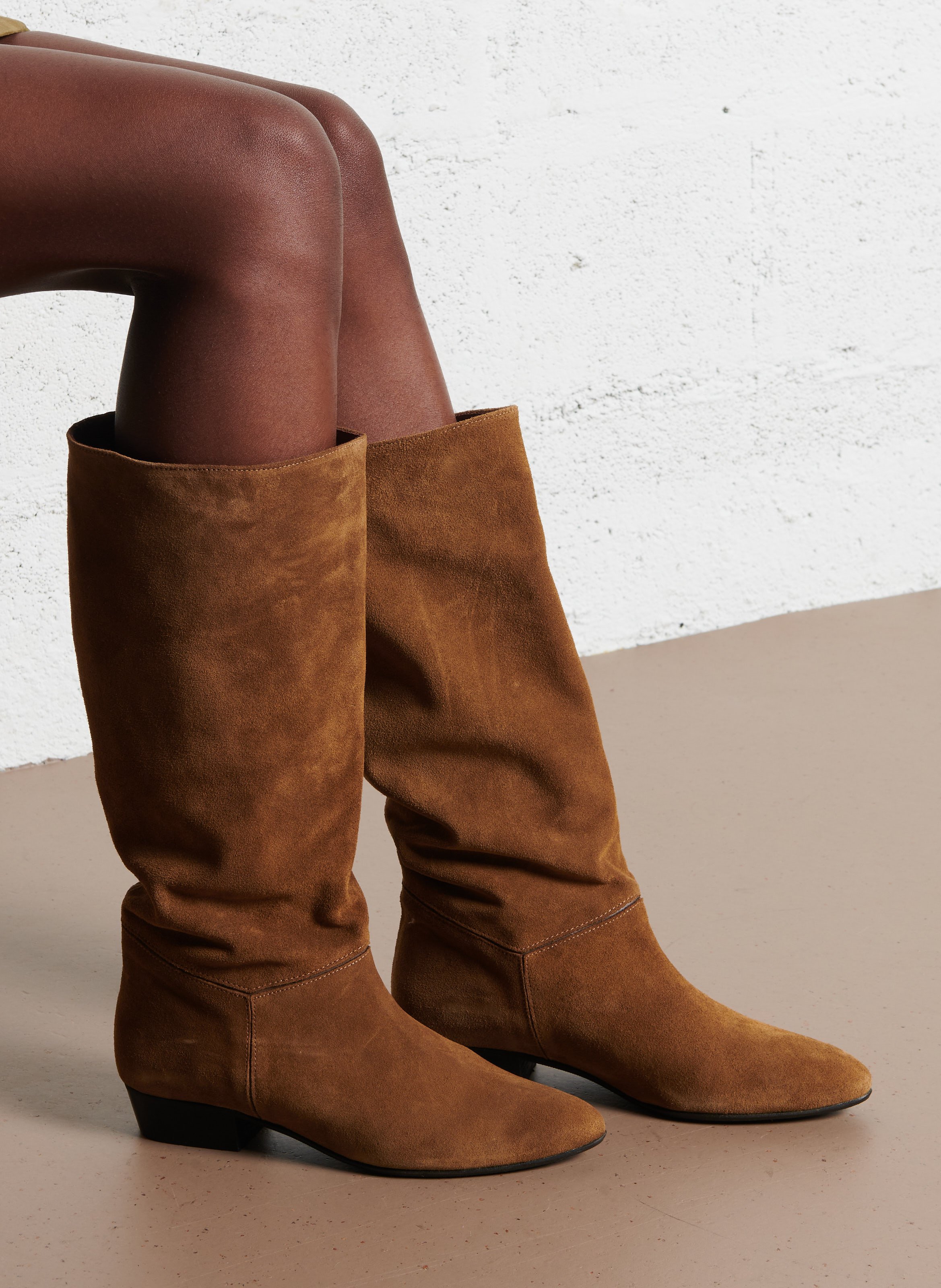 Bottes en cuir ANONYMOUS COPENHAGEN Marron