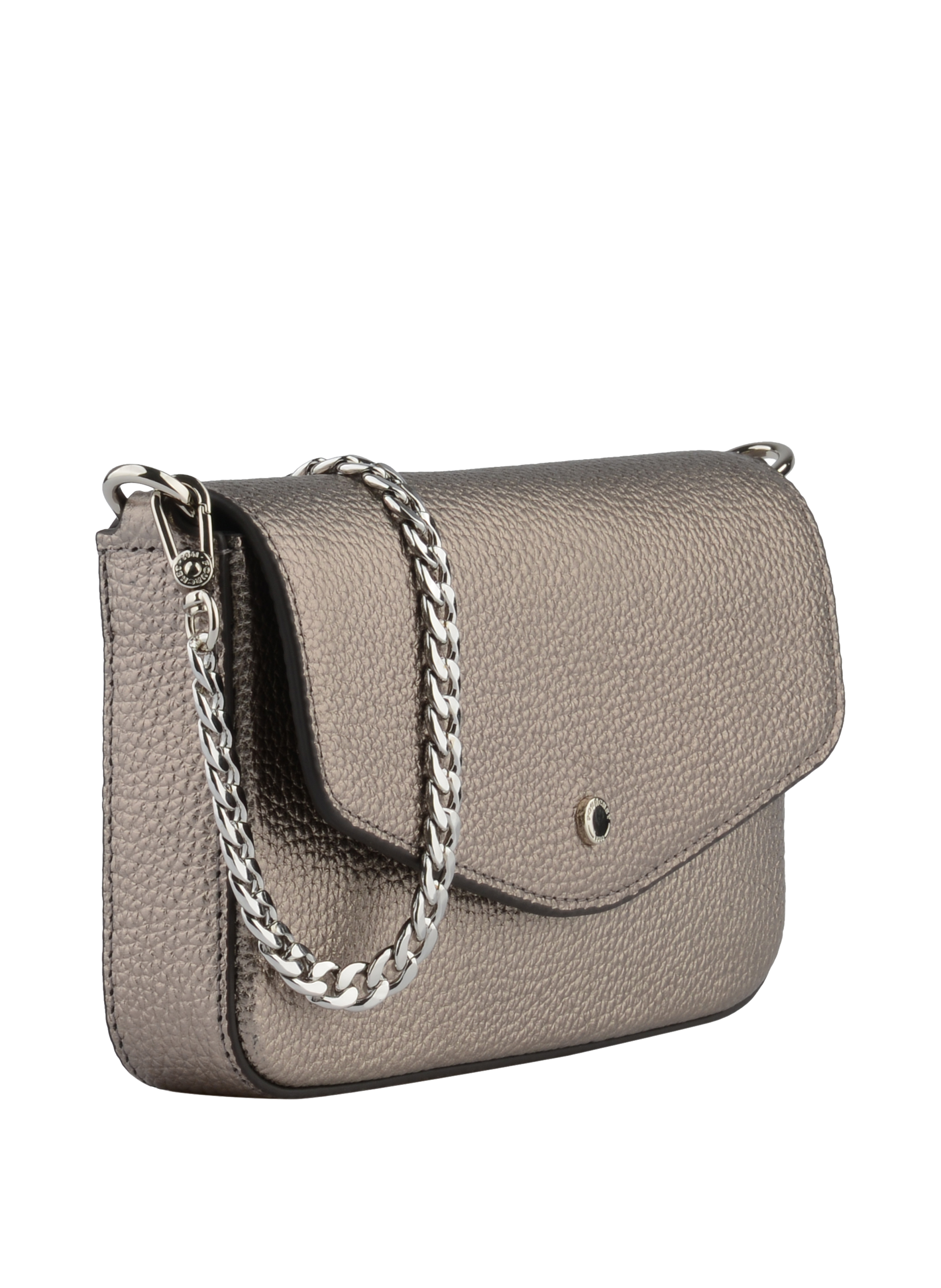 Sac porté épaule - cuir de vachette POURCHET Gris