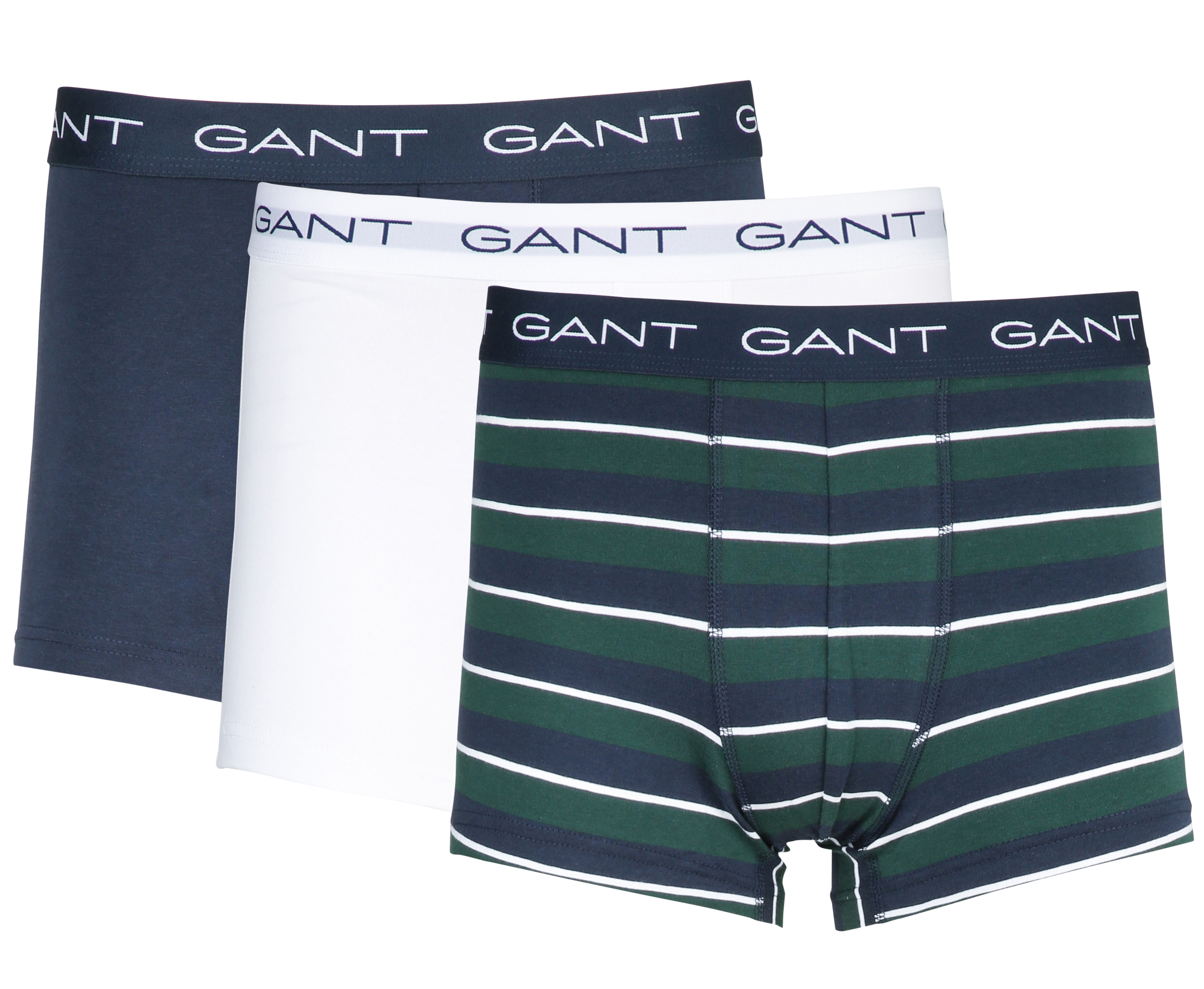 Lot de 3 boxers en coton mélangé GANT Vert