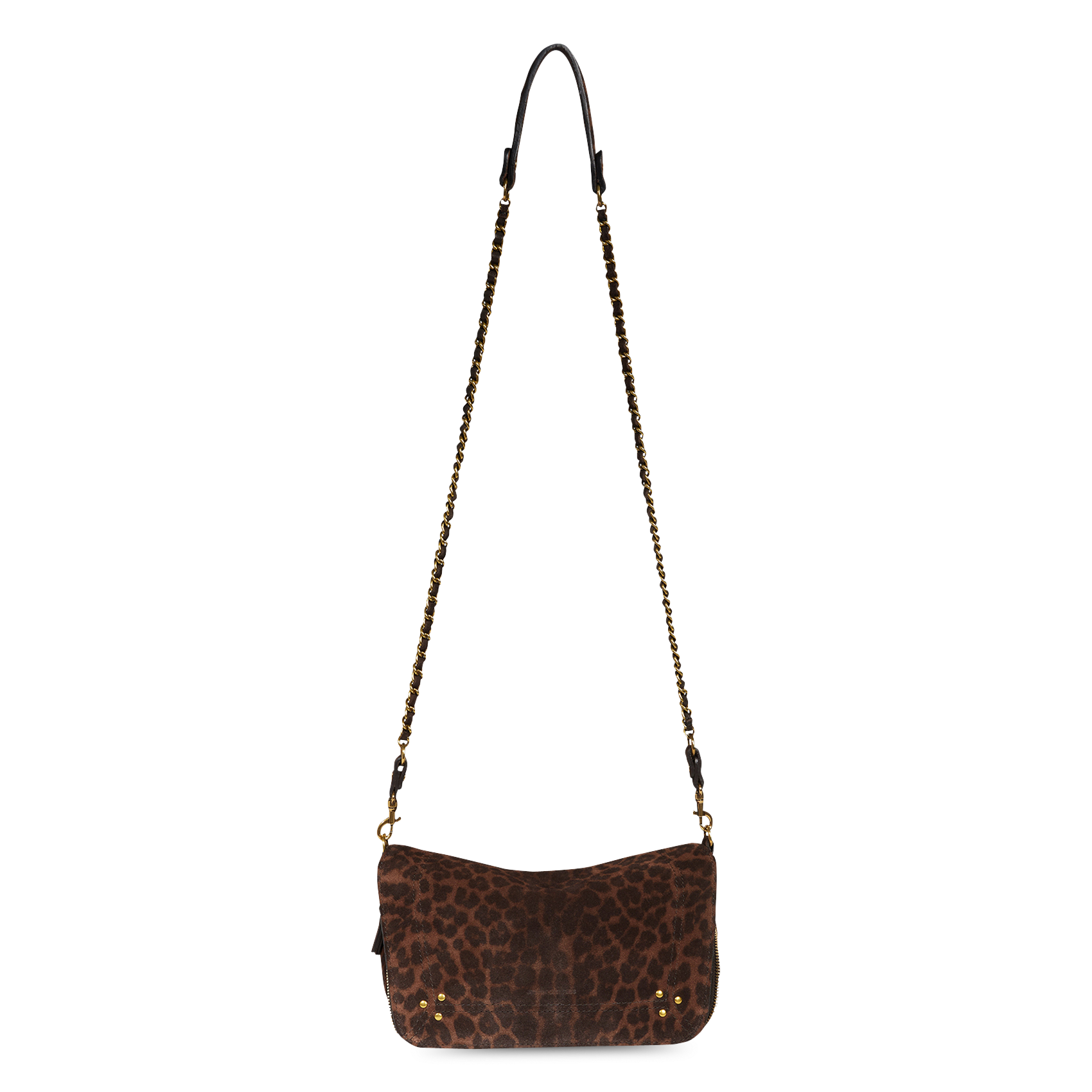 Printed shoulder bag in mixed leather JEROME DREYFUSS Multicolored