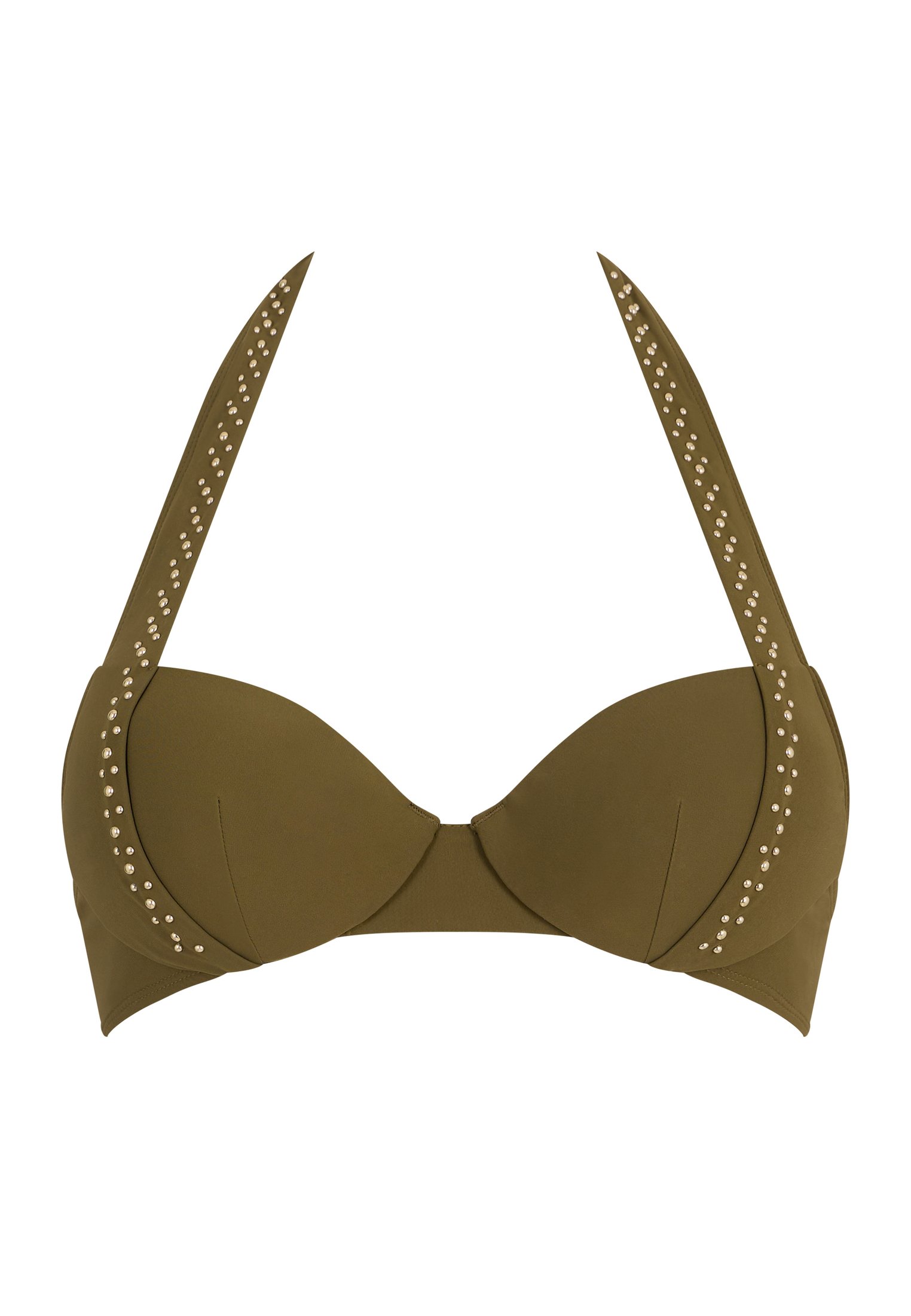 Haut de maillot de bain push-up coques Vert